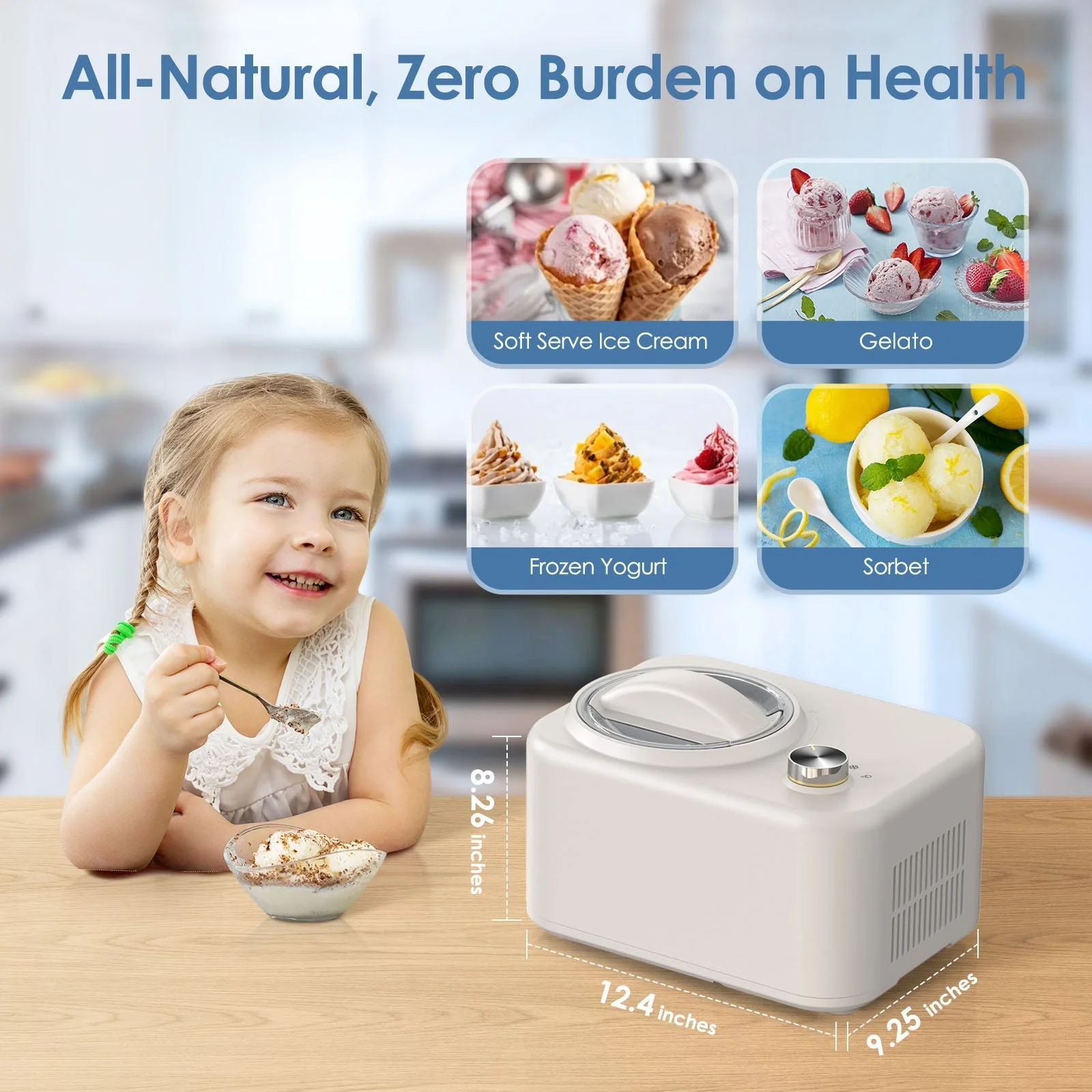 0.8L Ice Cream Maker with Compressor IC3908 - Image 6