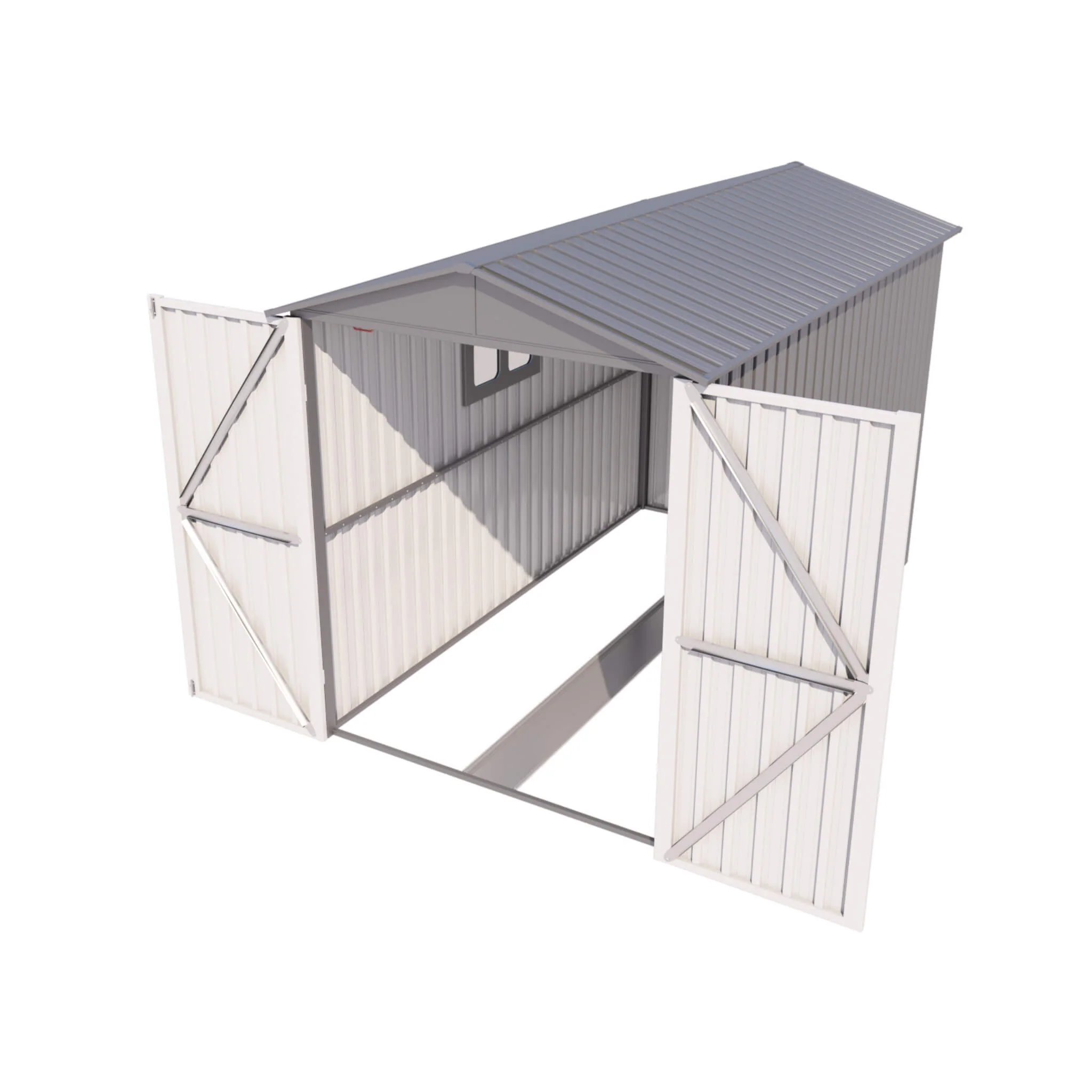 [05X10FT] Alora Large Weatherproof Outdoor Motocycle And Tools Storage Shed (SAK91642) - Image 4
