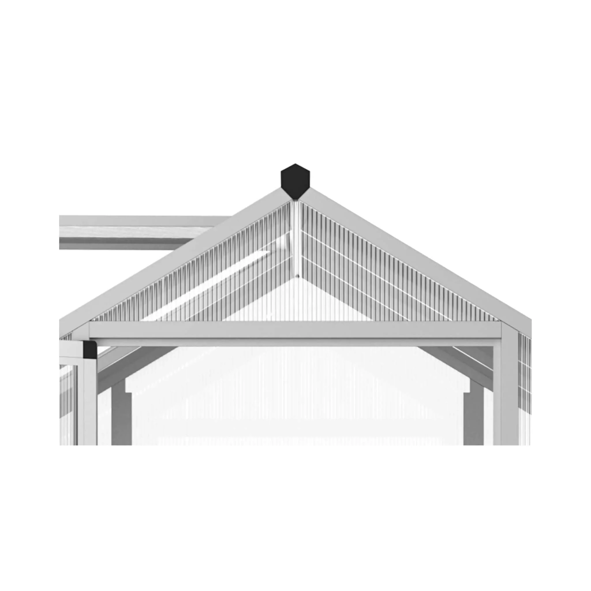 [06X10FT] Alora Large Walk-In Backyard Greenhouse W/ Rainwater Collection System And Roof Vent (SAK93581) - Image 8