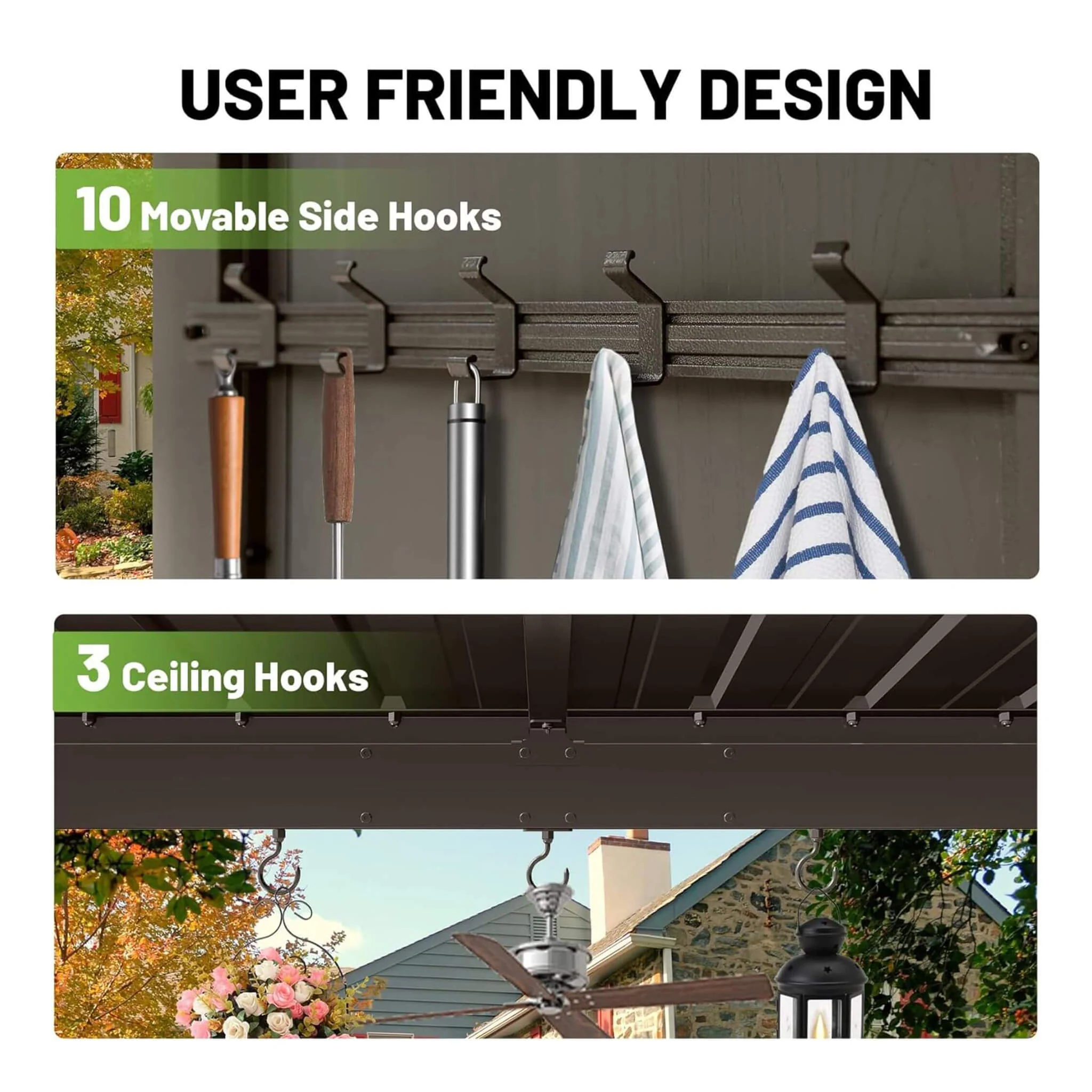 [09X10FT] Alora Modern Slanted Hardtop Alloy Steel Grill Gazebo (SAK32687) - Image 6