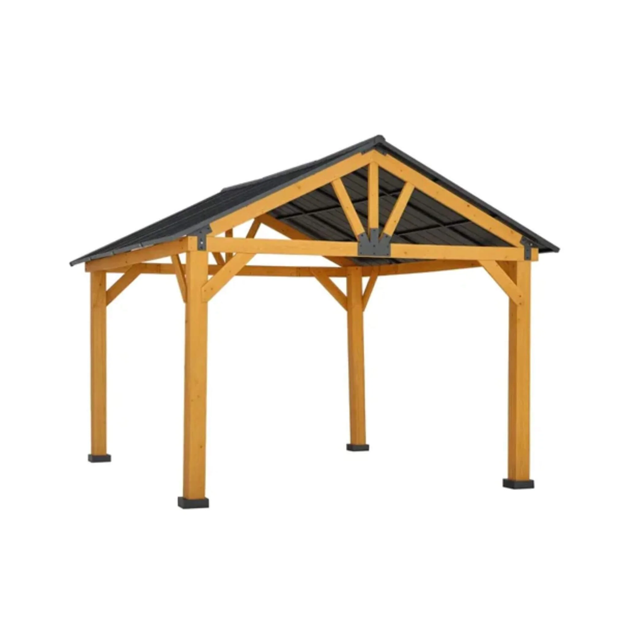 [09X11FT] Premium Outdoor Hardtop Patio Backyard Gazebo (SAK86341) - Image 3