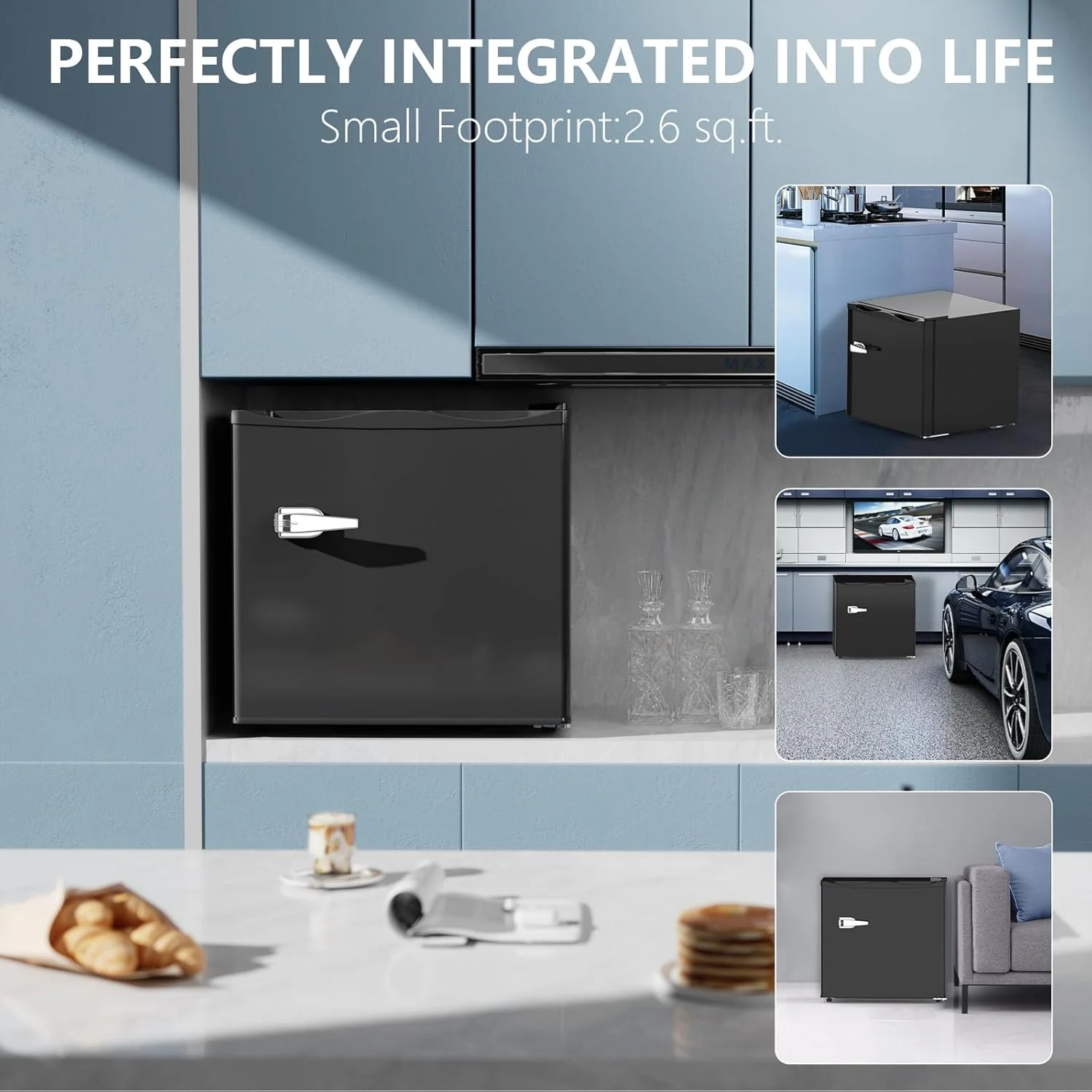 1.2 Cu.Ft Compact Mini Freezer - Image 4