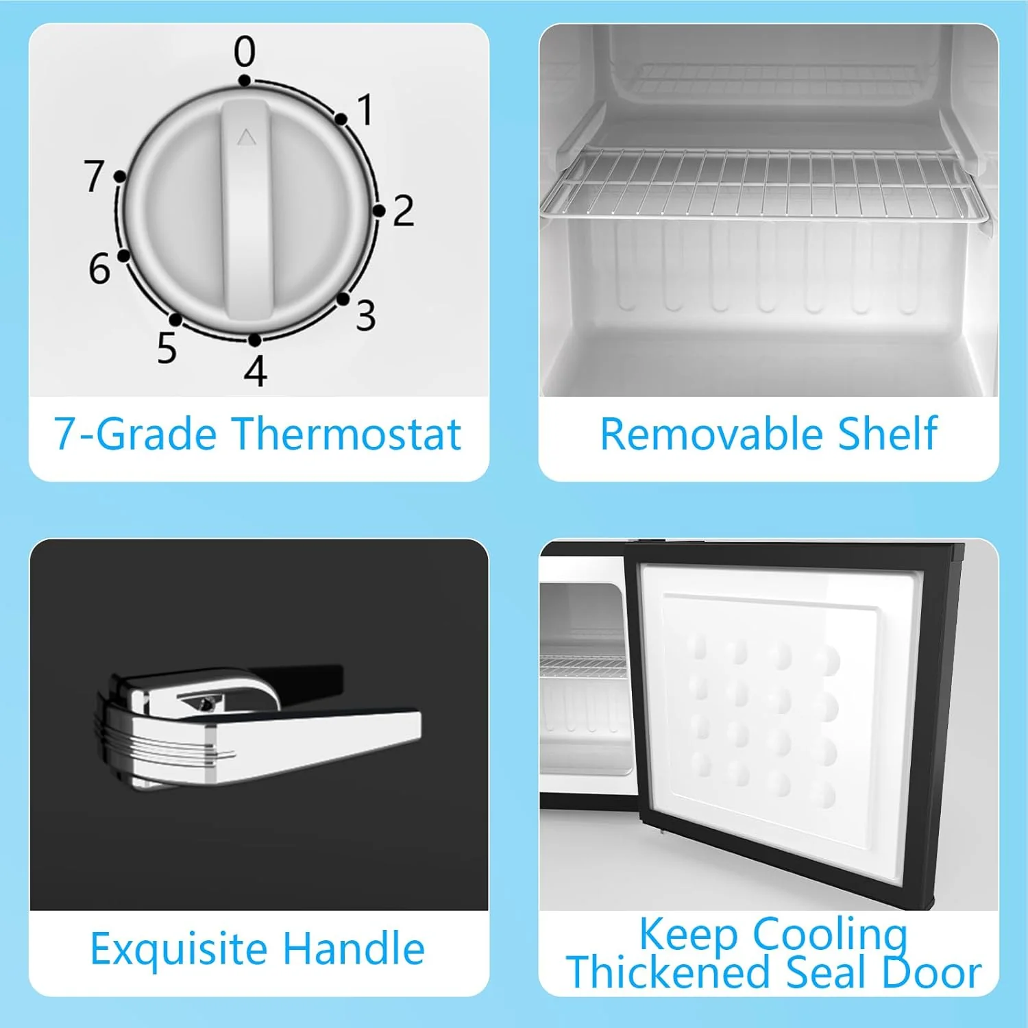 1.2 Cu.Ft Compact Mini Freezer - Image 6
