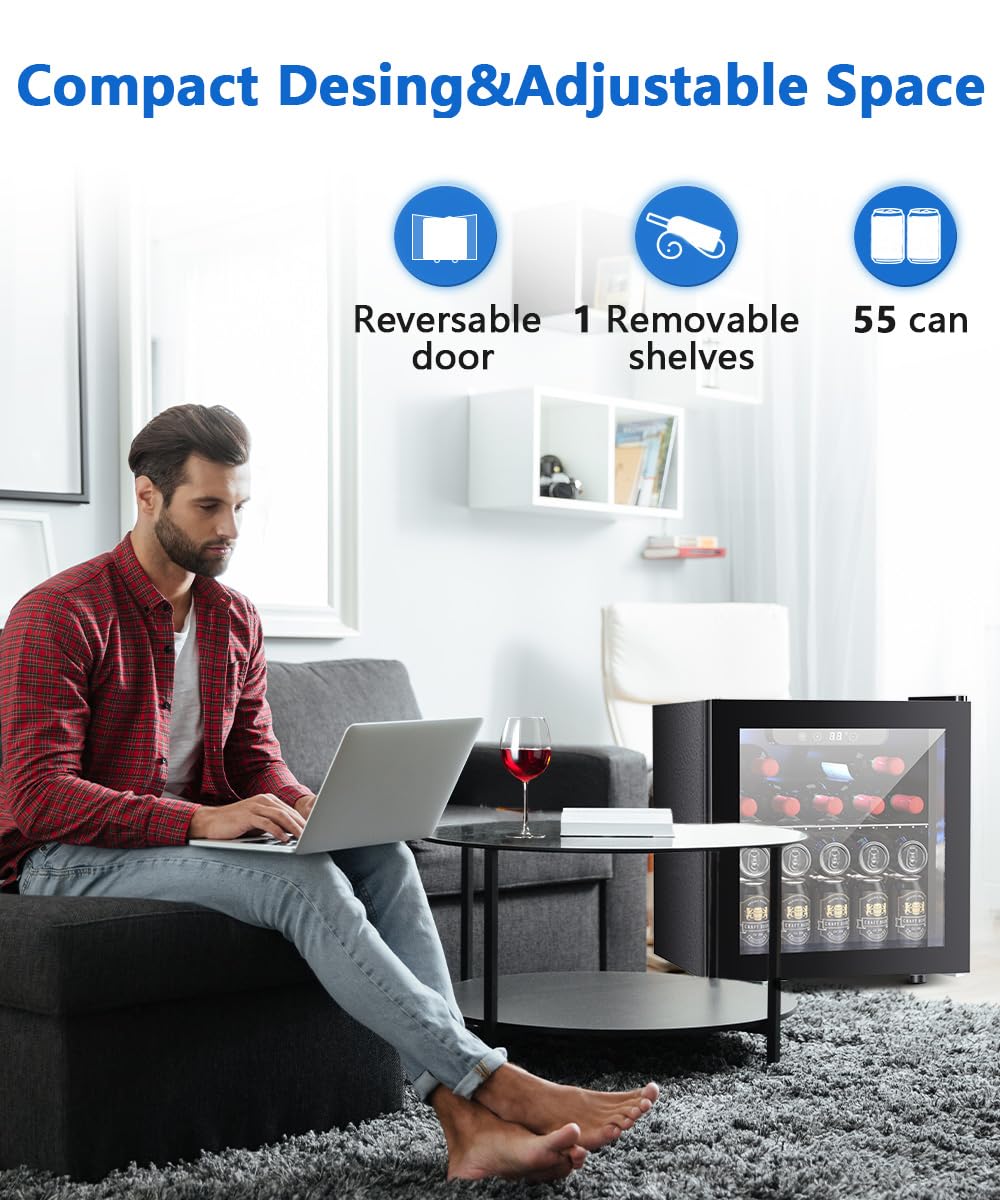 1.3 Cu.Ft Beverage Refrigerator Cooler W5836H - Image 7