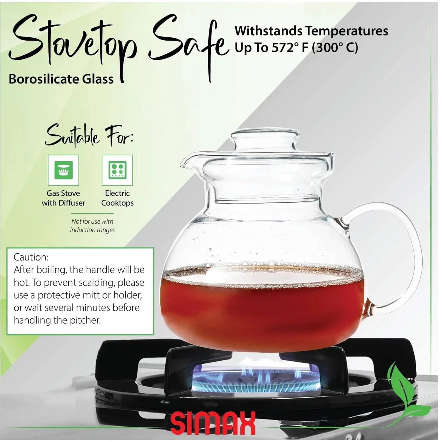 1.5 Quart Glass Teapot Tea Kettle for Stove Top - Image 4