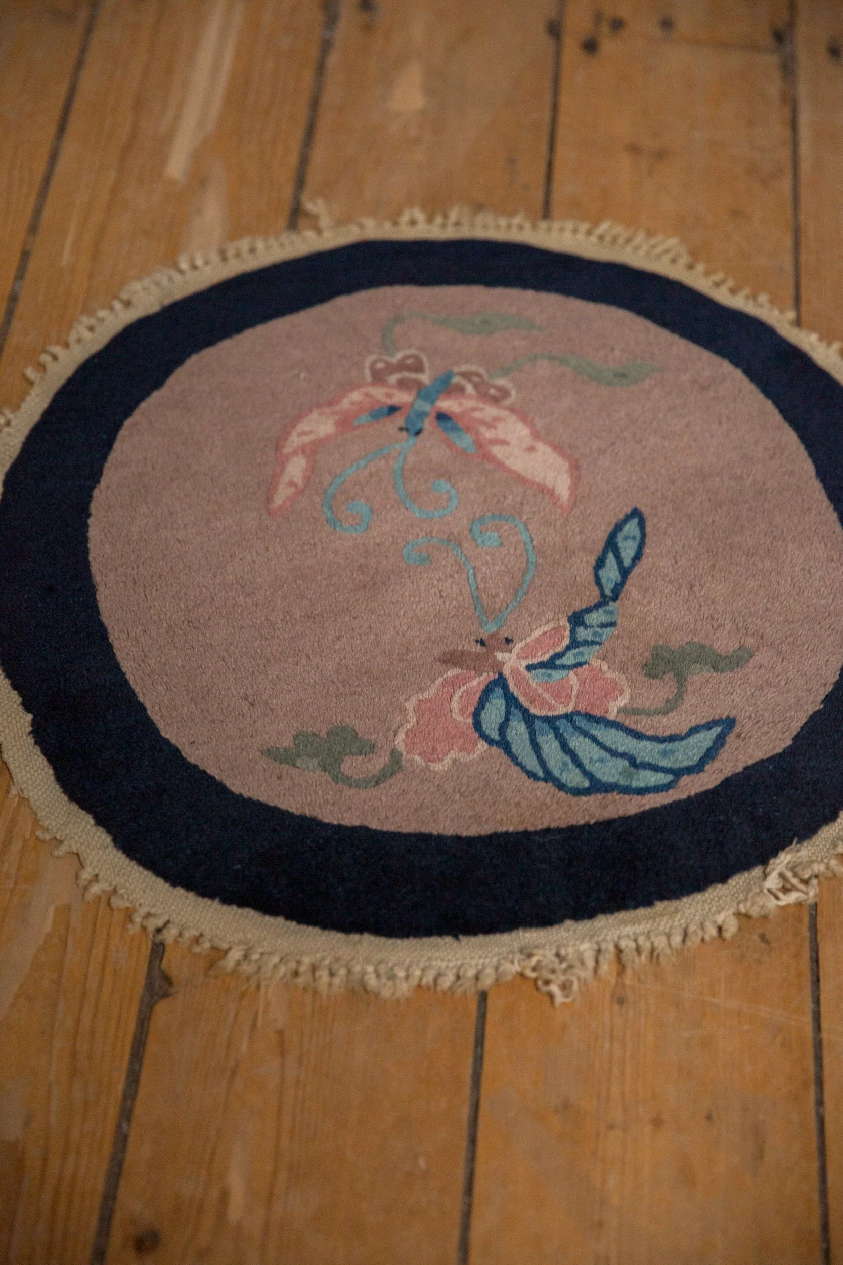 1.5x1.5 Antique Art Deco Round Rug Mat - Image 5