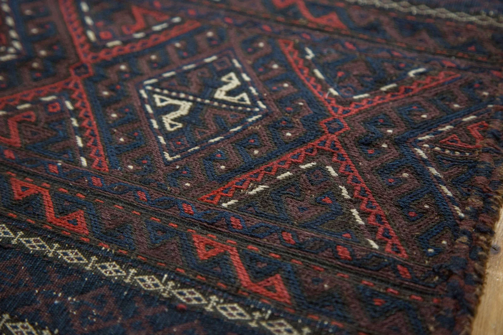 1.5x10.5 Antique Belouch Soumac Rug Runner - Image 4