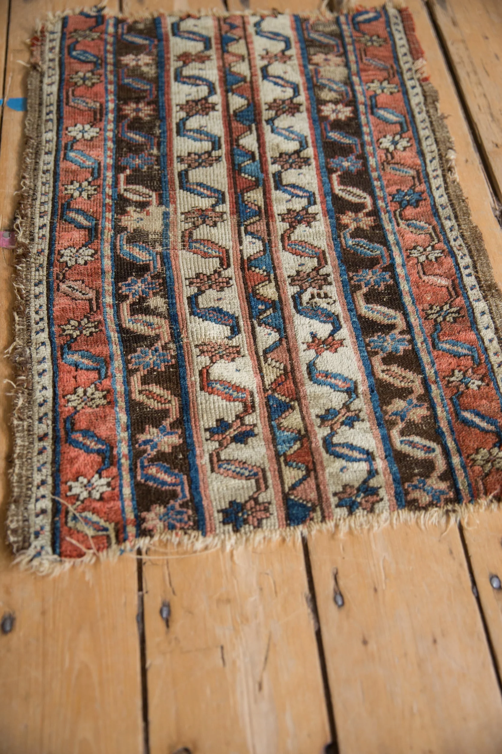 1.5x2.5 Antique Fragment Anatolian Rug Mat - Image 3