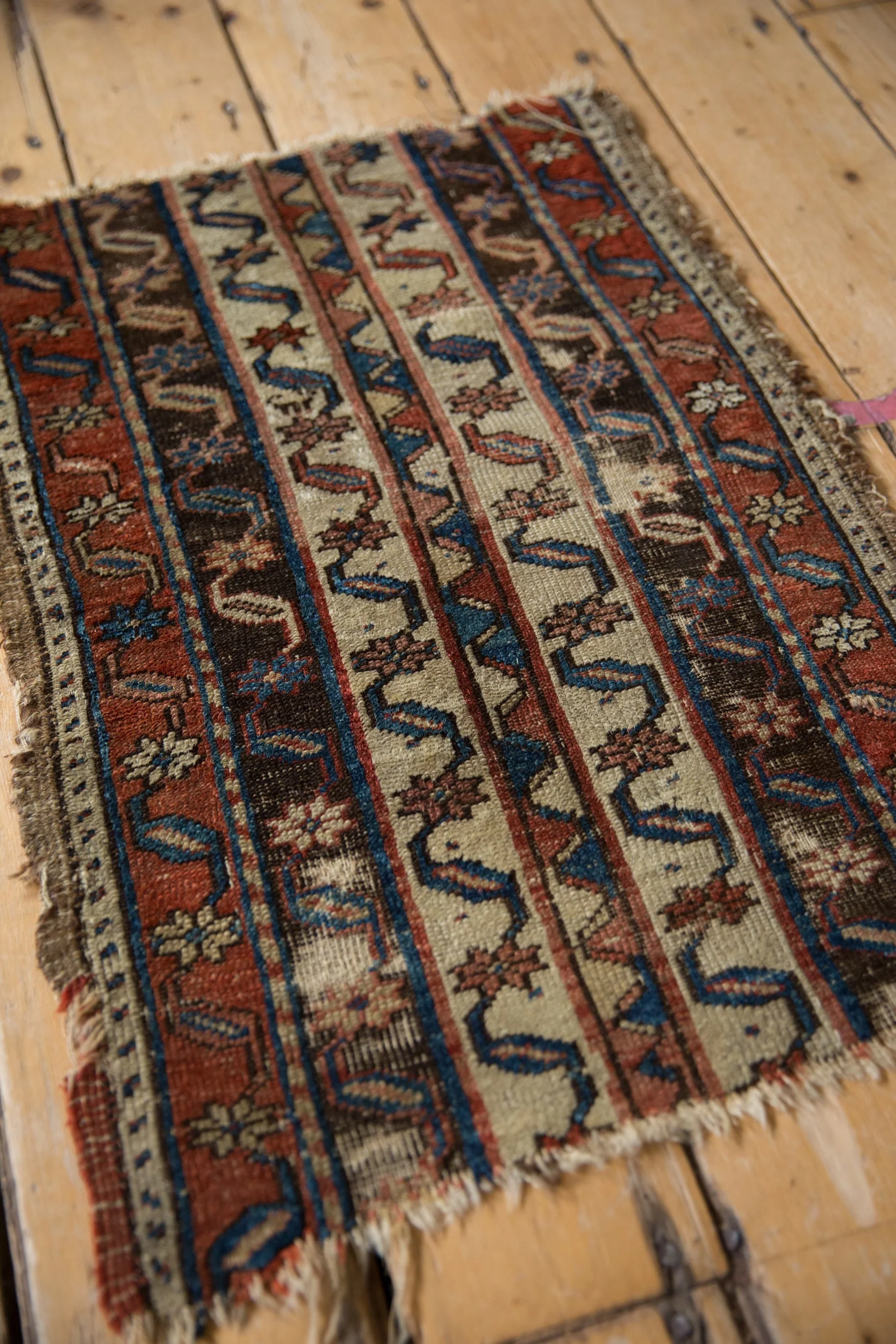1.5x2.5 Antique Fragment Anatolian Rug Mat - Image 5