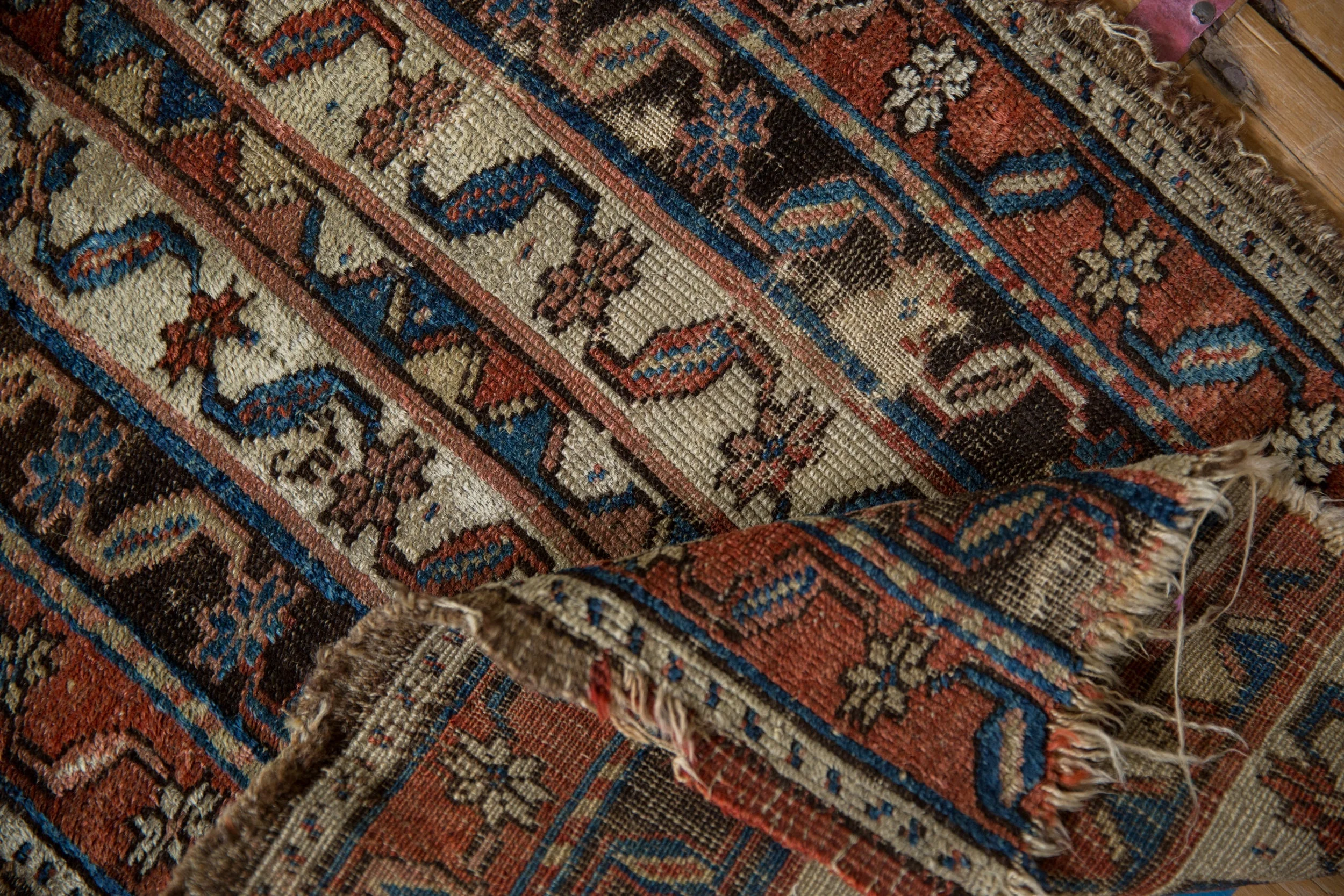 1.5x2.5 Antique Fragment Anatolian Rug Mat - Image 7