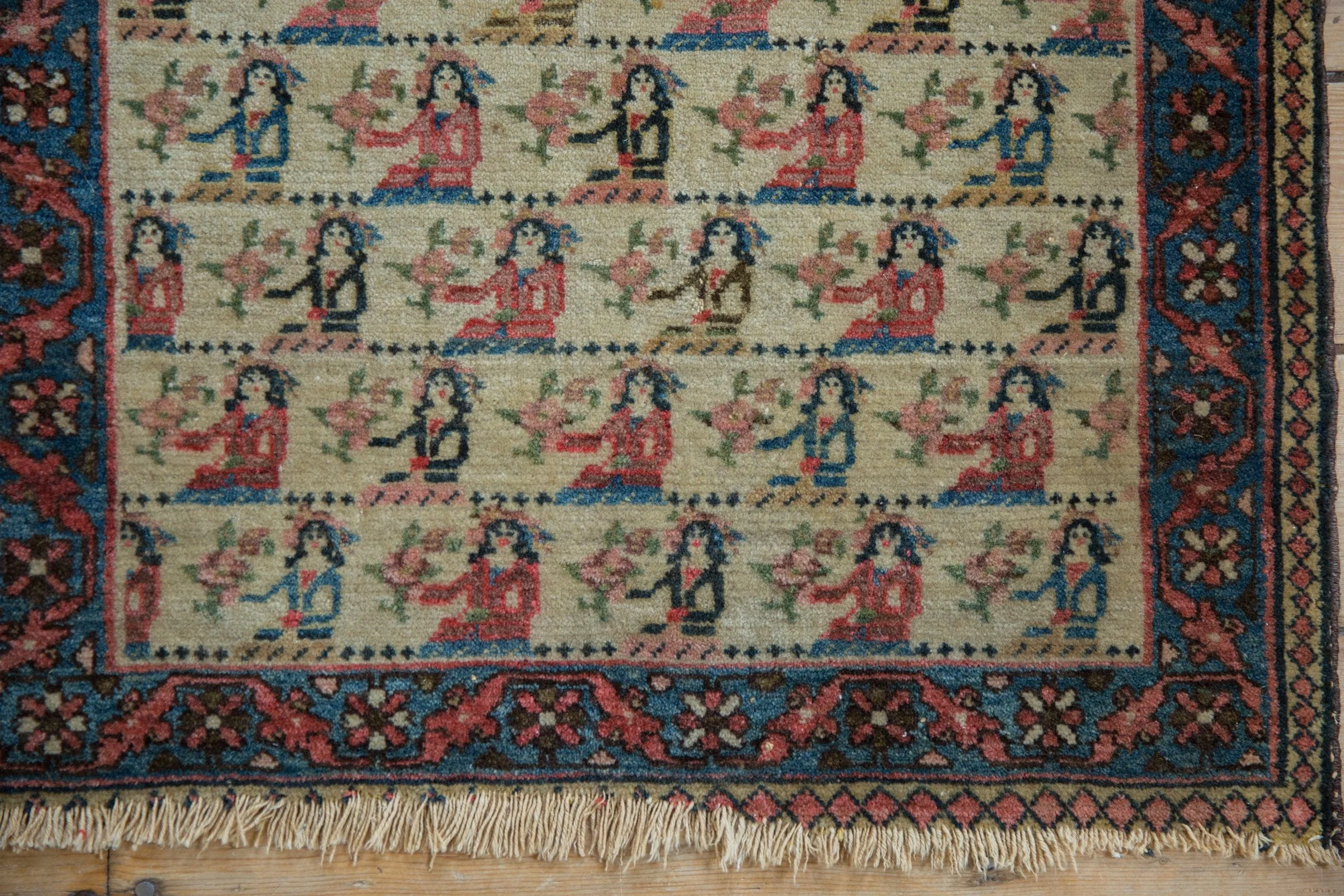 1.5x2.5 Vintage Bagface Northwest Persian Rug Mat - Image 3