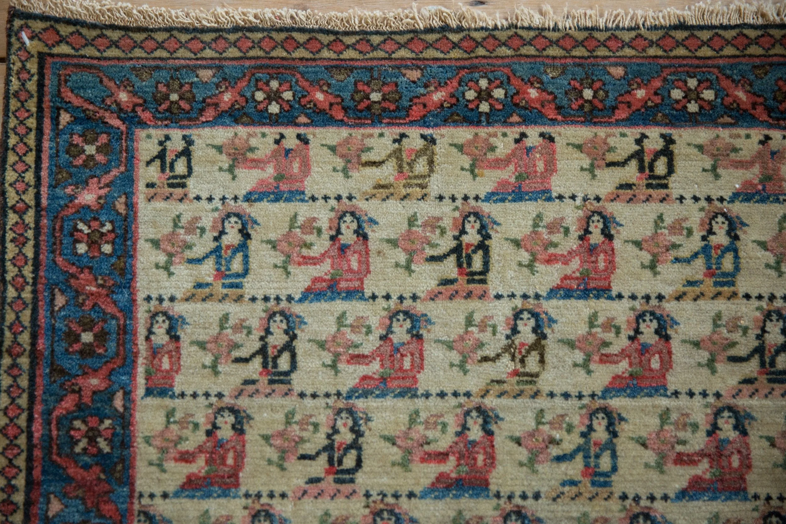 1.5x2.5 Vintage Bagface Northwest Persian Rug Mat - Image 4