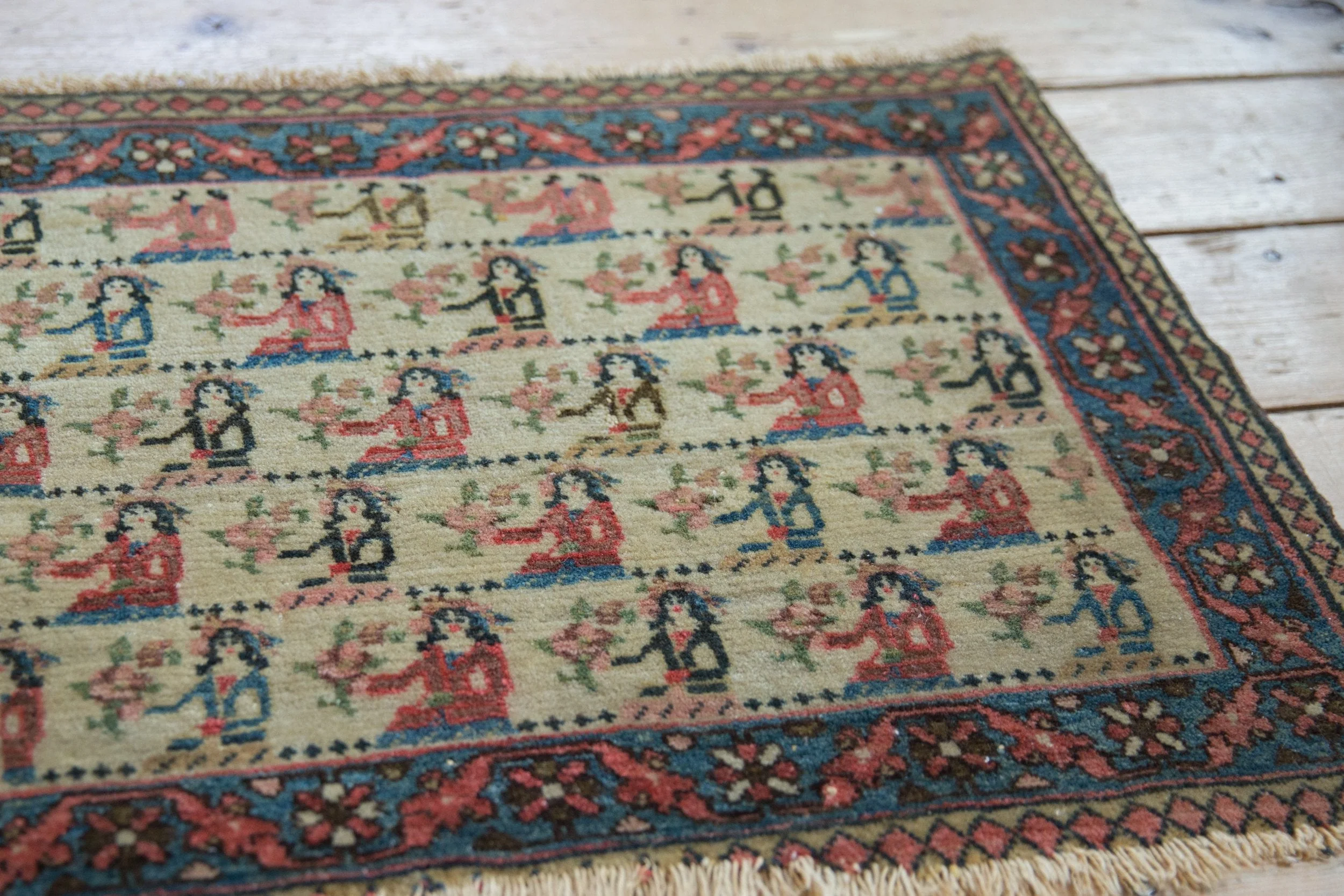 1.5x2.5 Vintage Bagface Northwest Persian Rug Mat - Image 5