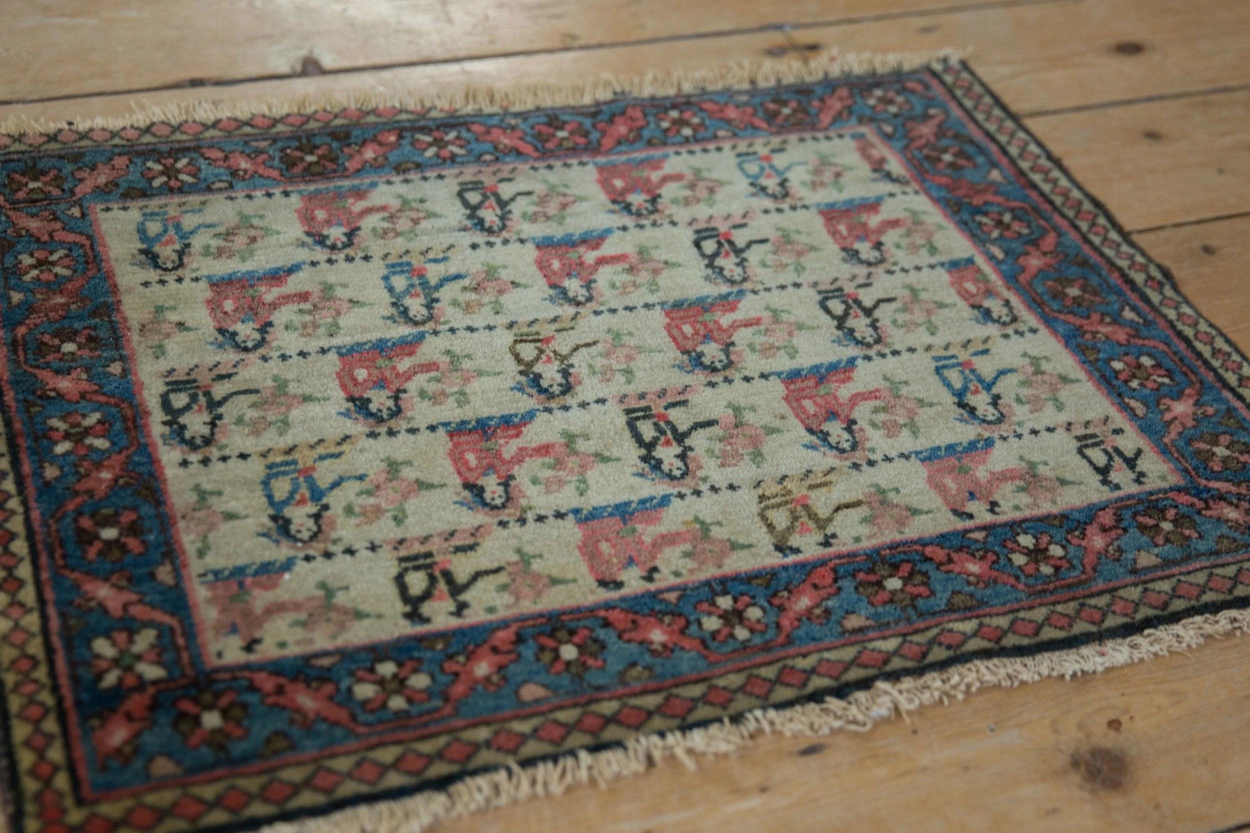 1.5x2.5 Vintage Bagface Northwest Persian Rug Mat - Image 6