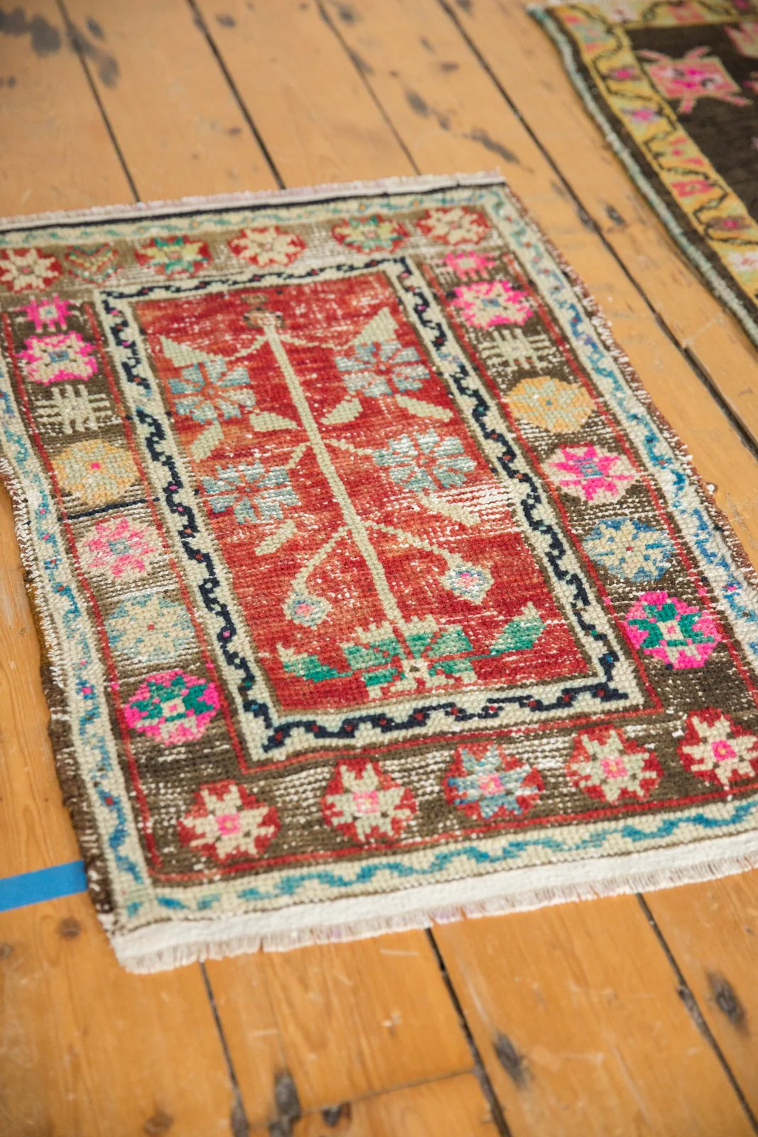 1.5x2.5 Vintage Distressed Oushak Rug Mat - Image 3