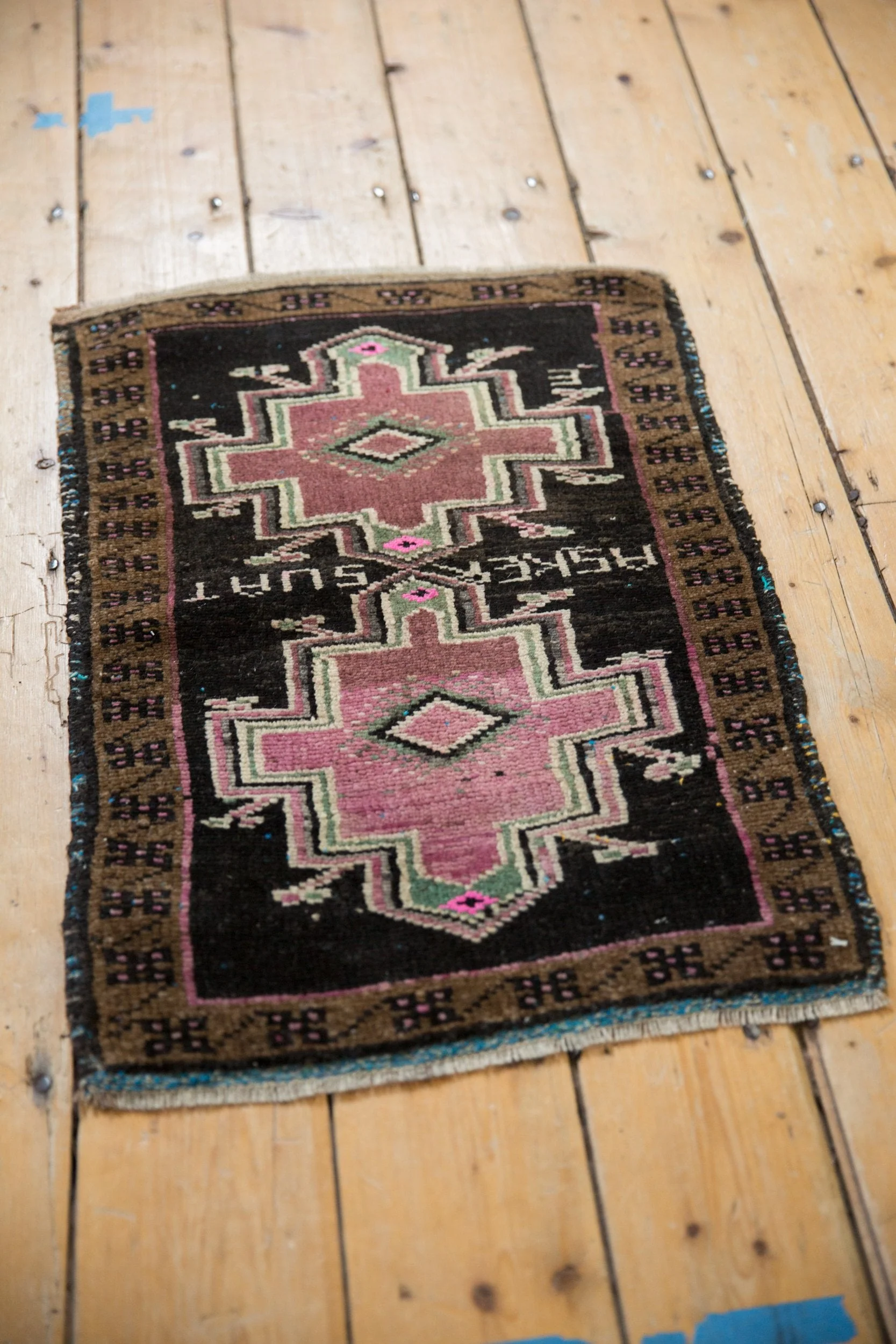 1.5x2.5 Vintage Distressed Oushak Rug Mat - Image 3