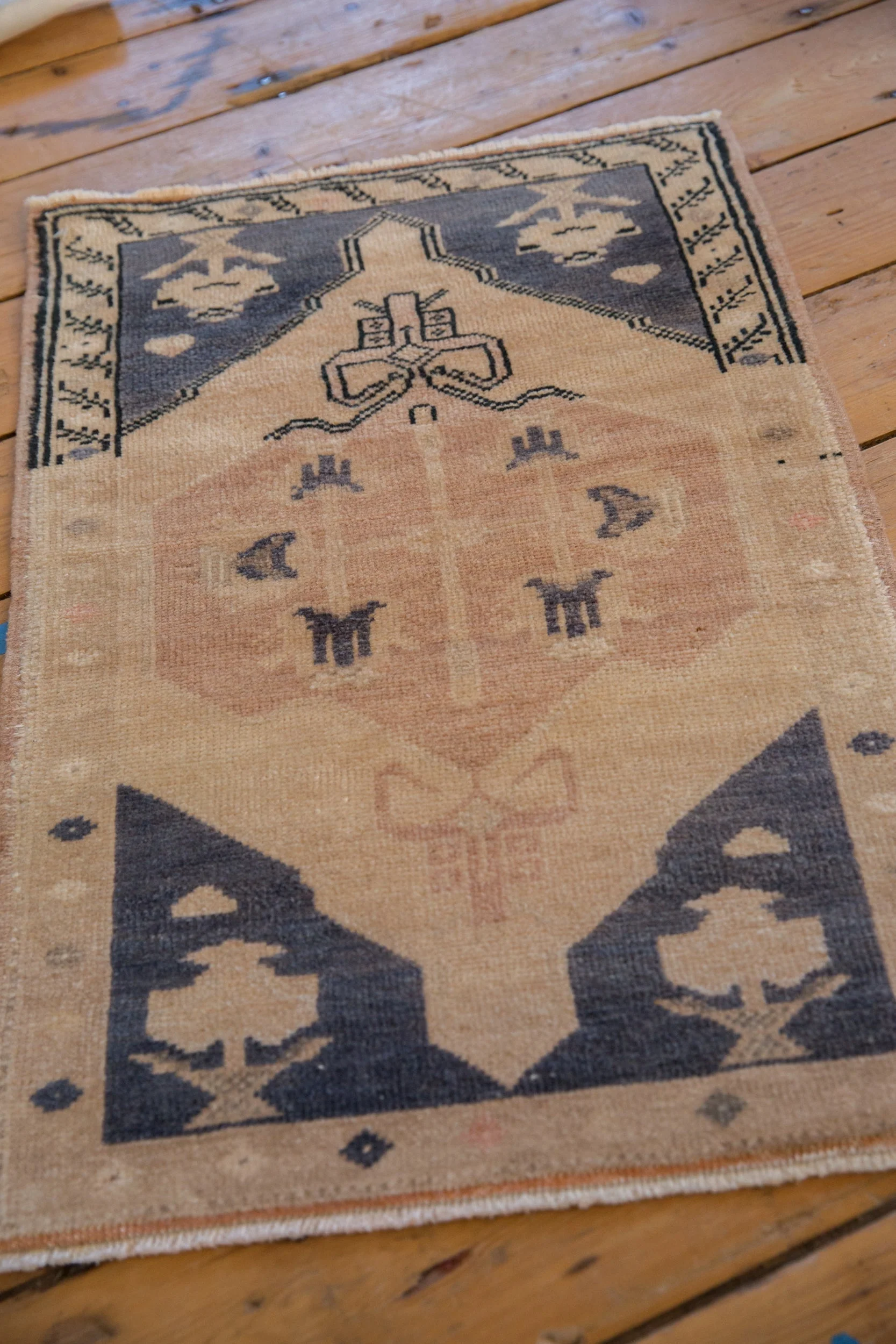 1.5x2.5 Vintage Distressed Oushak Rug Mat - Image 4