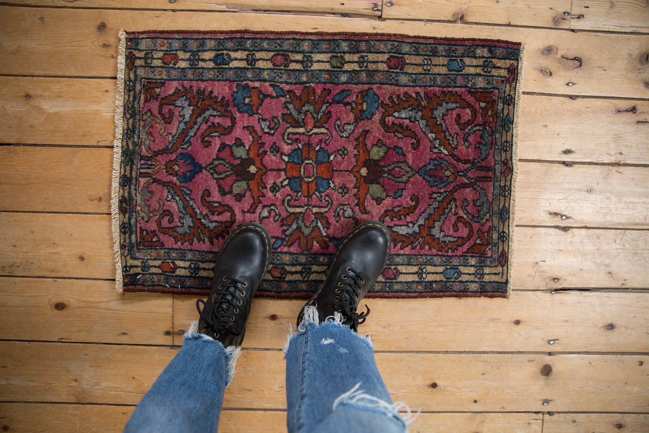 1.5x2.5 Vintage Fine Borchalou Rug Mat - Image 2