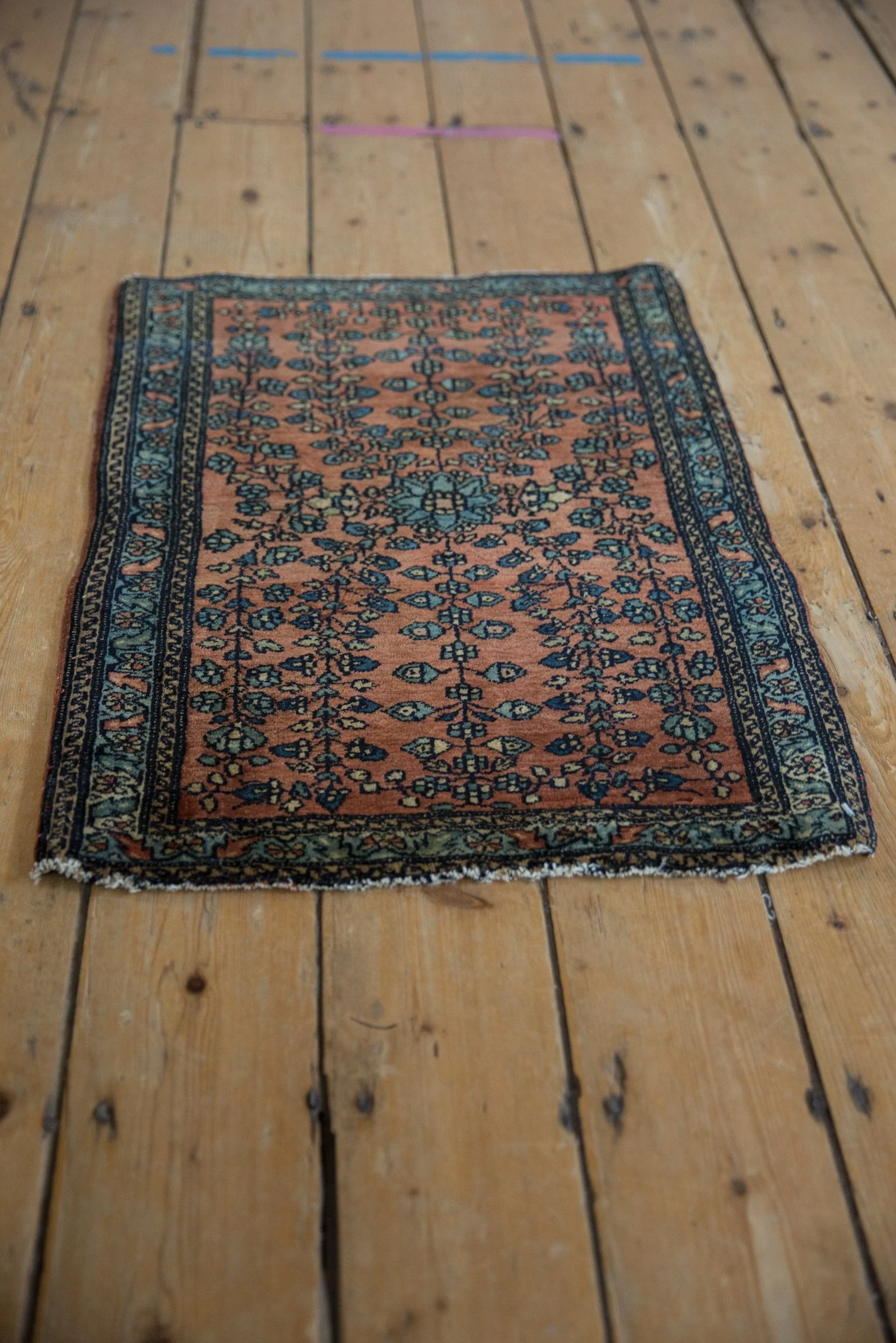 1.5x2.5 Vintage Fine Farahan Sarouk Rug Mat - Image 3