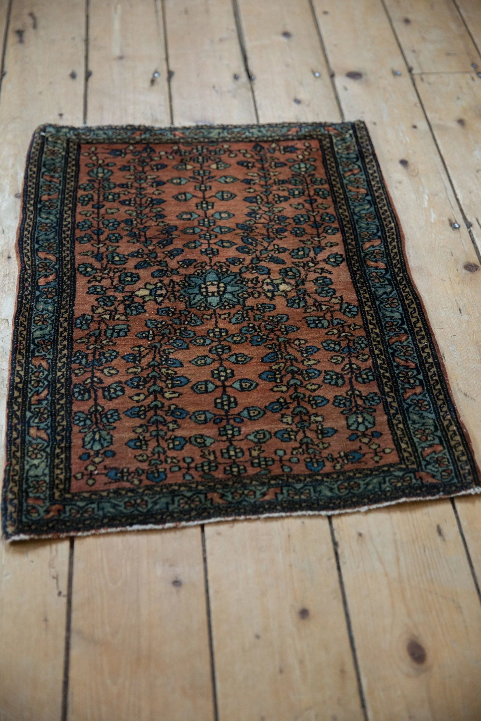 1.5x2.5 Vintage Fine Farahan Sarouk Rug Mat - Image 5