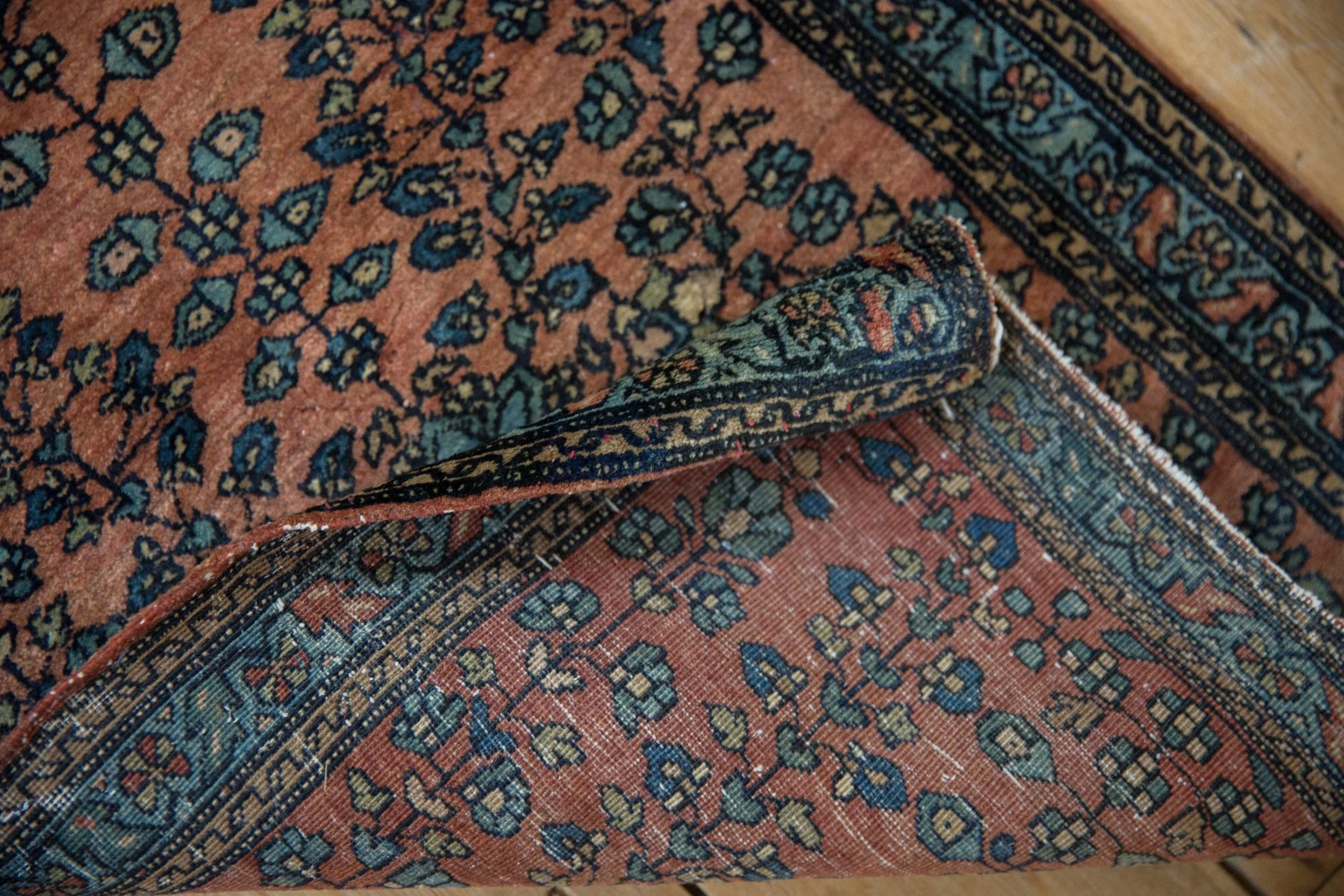 1.5x2.5 Vintage Fine Farahan Sarouk Rug Mat - Image 8