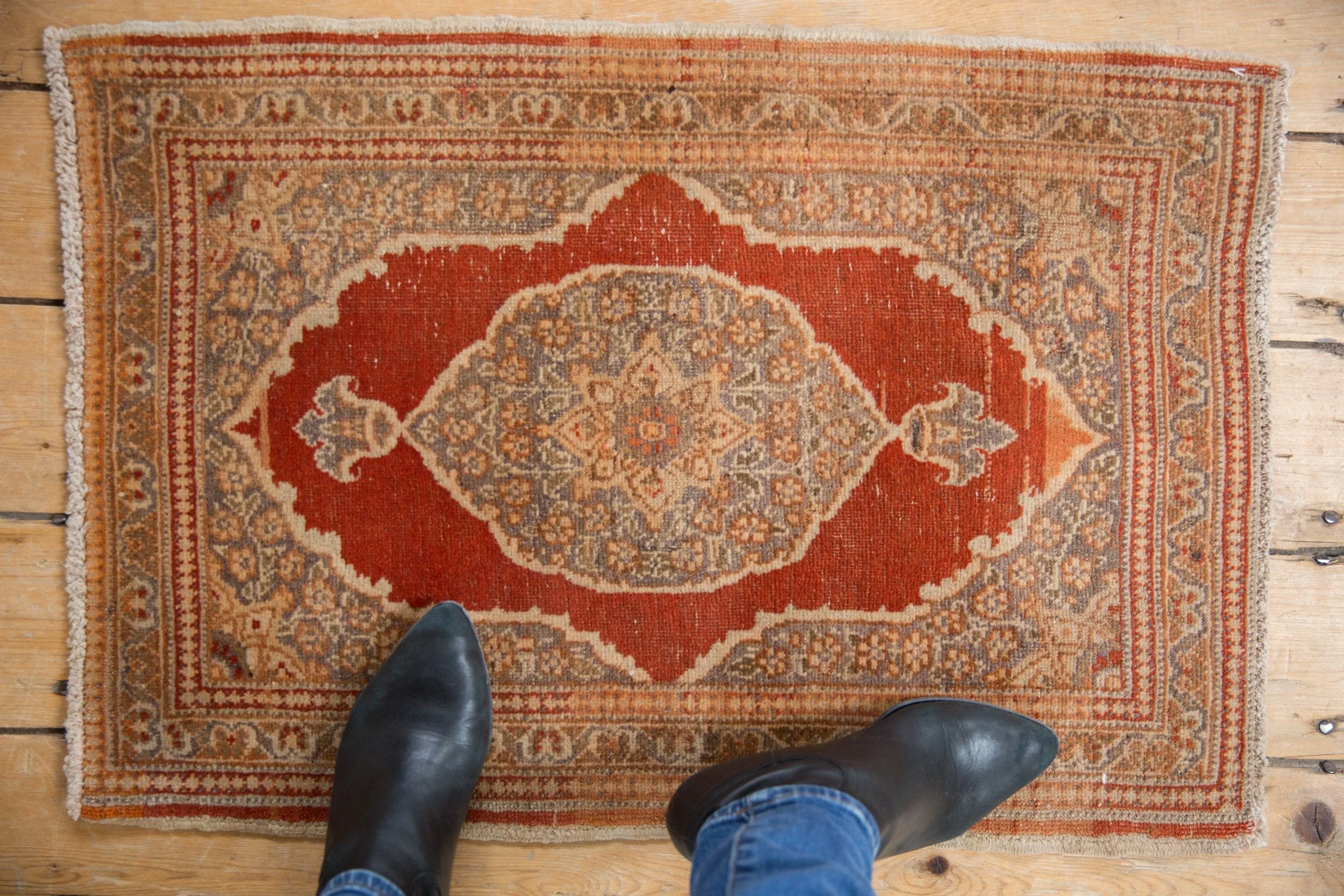 1.5x2.5 Vintage Tabriz Rug Mat - Image 2