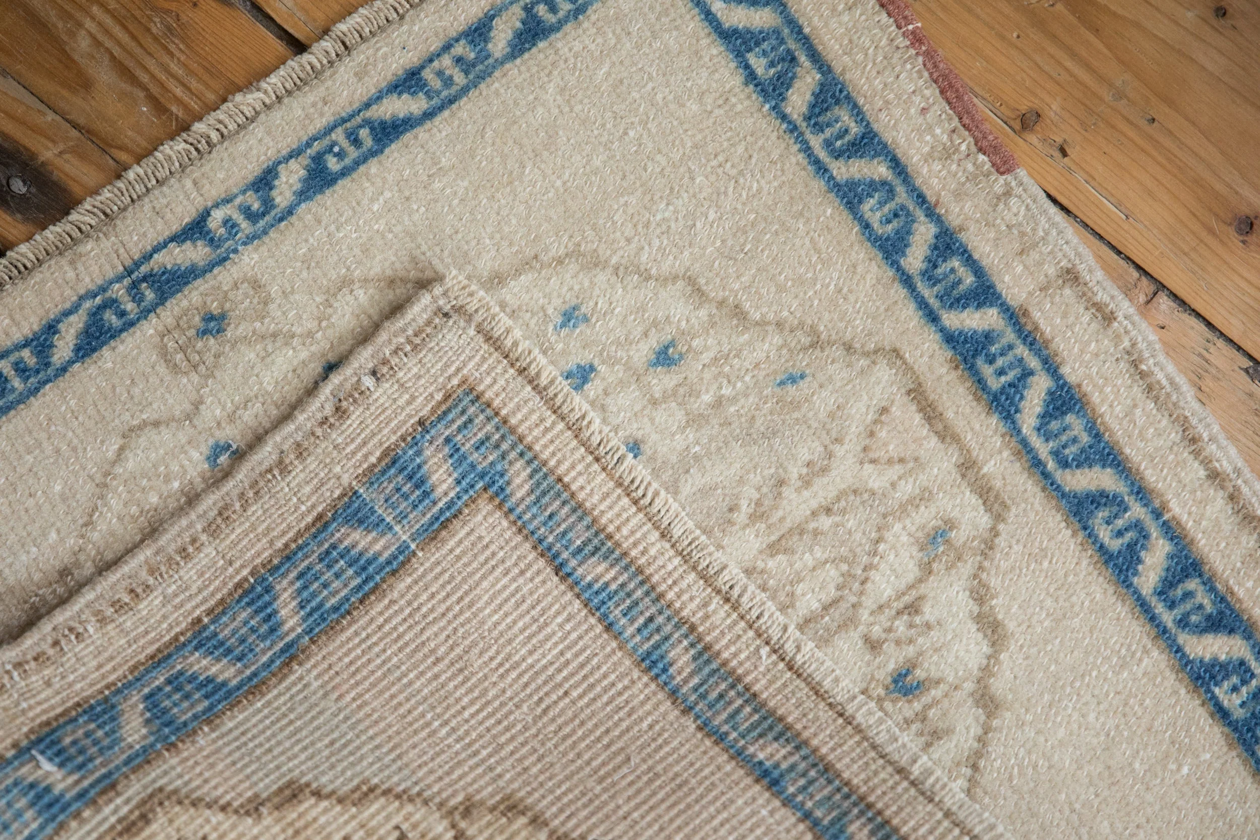 1.5x2 Vintage Distressed Oushak Square Rug Mat - Image 5