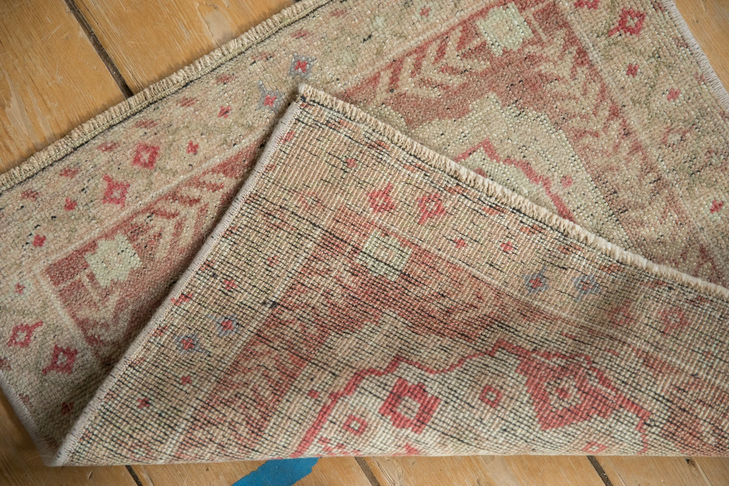 1.5x2 Vintage Distressed Oushak Square Rug Mat - Image 6