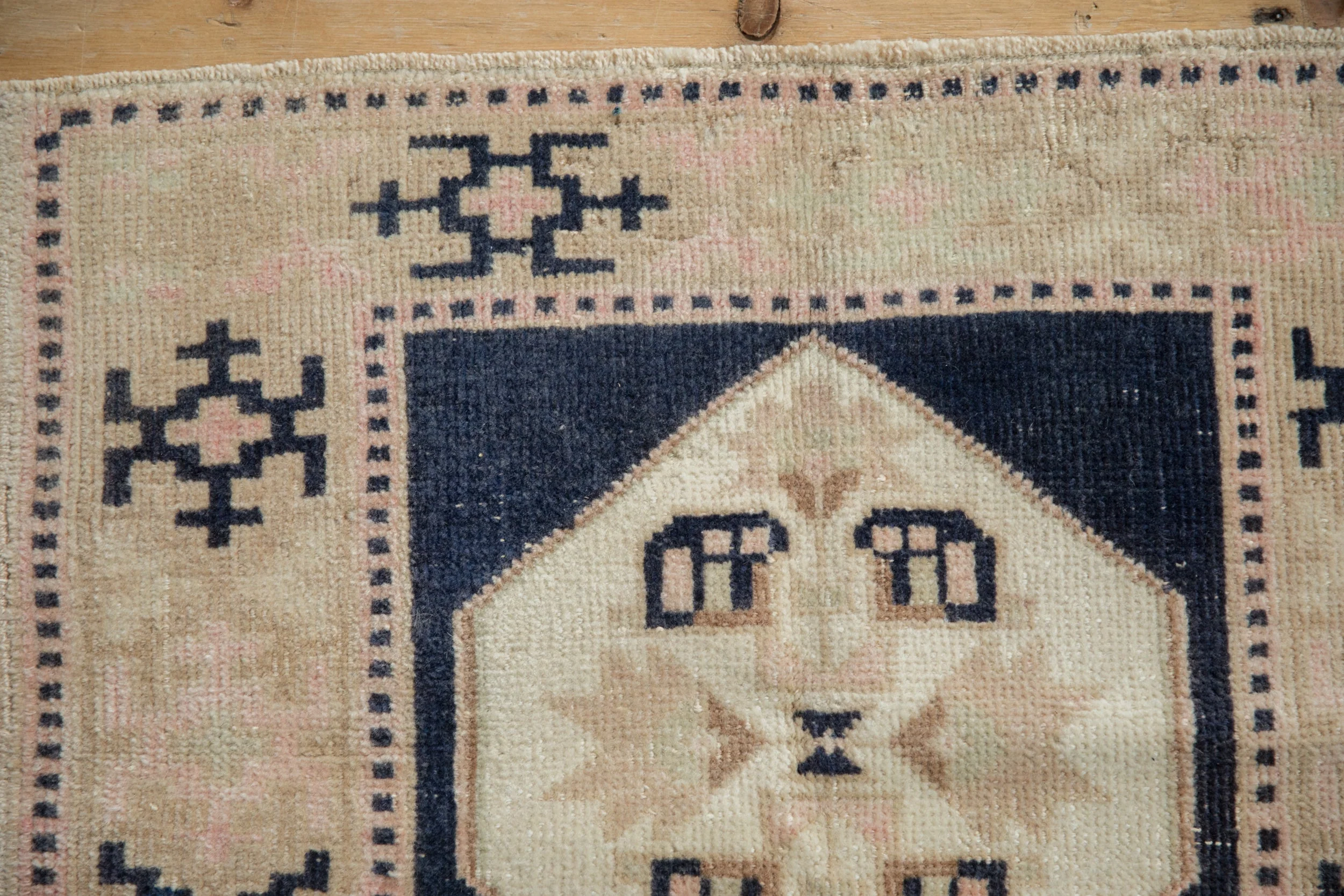 1.5x2 Vintage Distressed Oushak Square Rug Mat - Image 3
