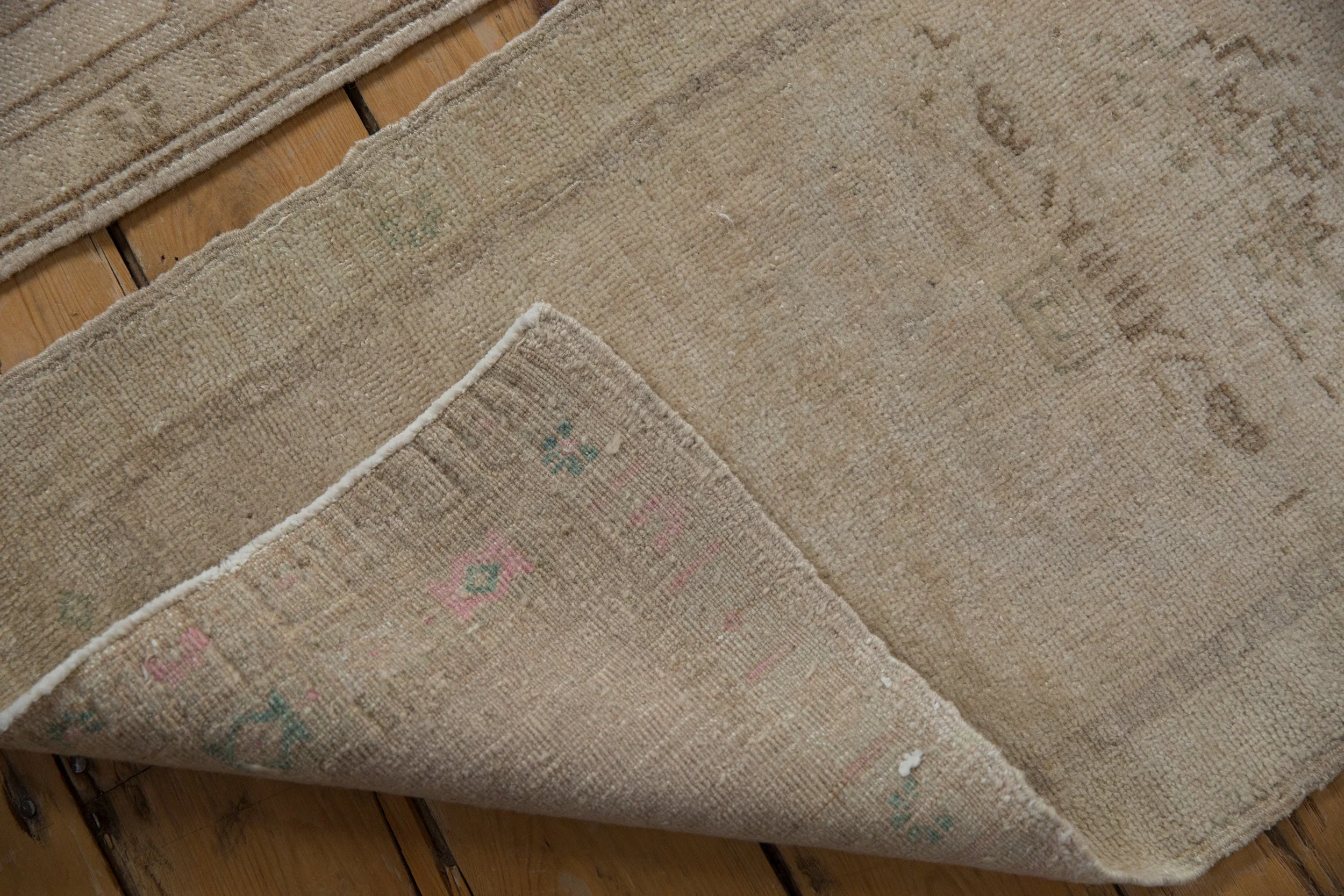 1.5x3.5 Vintage Distressed Oushak Rug Mat Runner - Image 5