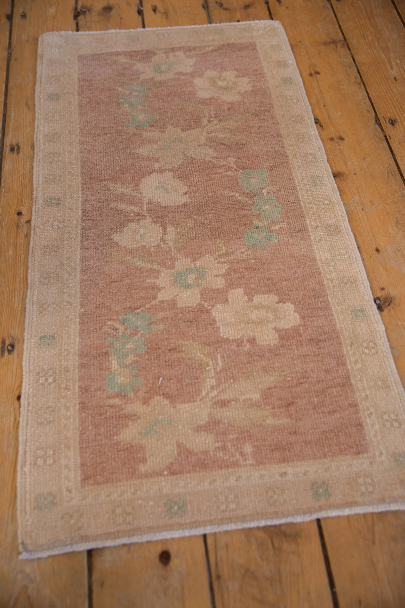 1.5x3.5 Vintage Distressed Oushak Rug Mat Runner - Image 3