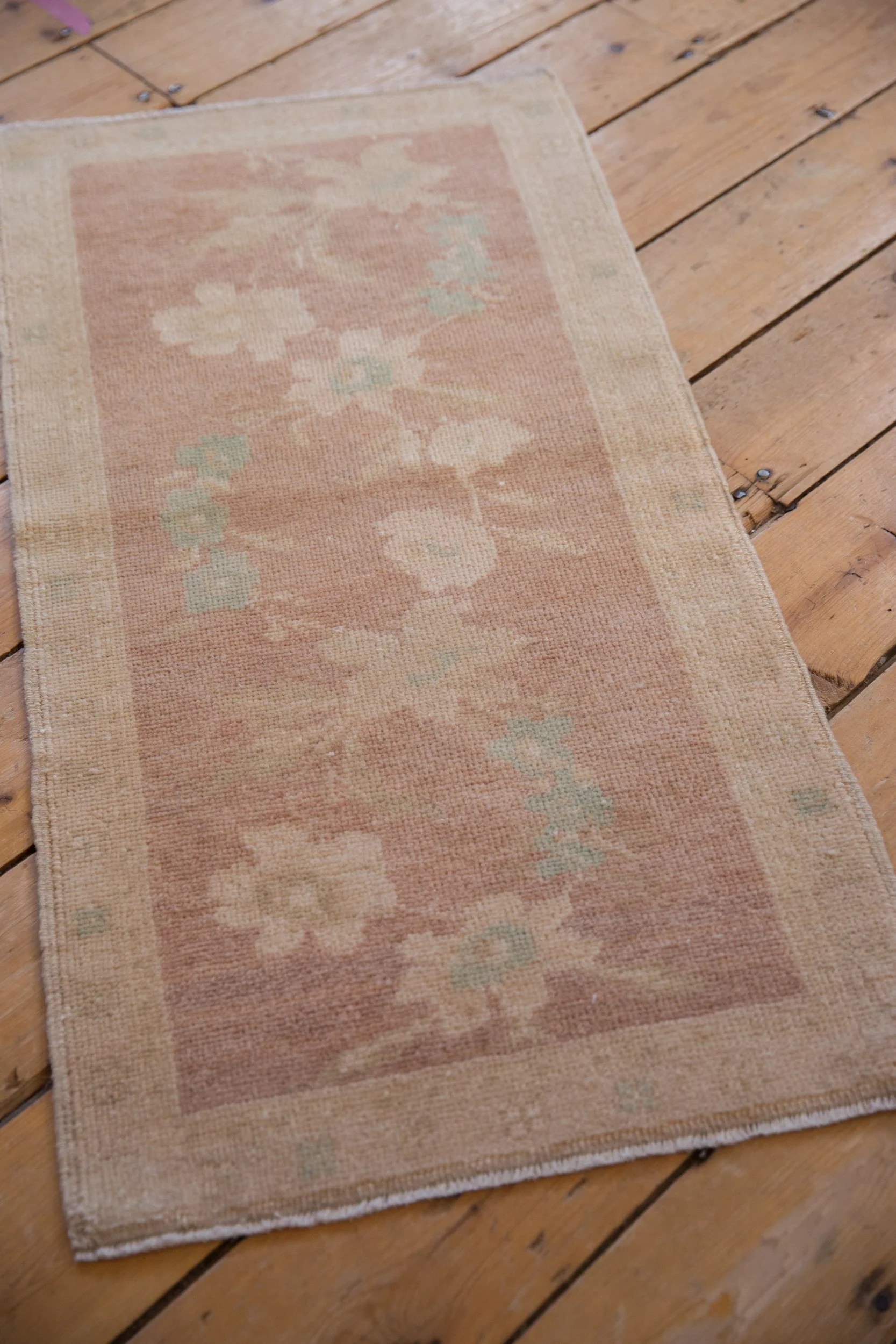 1.5x3.5 Vintage Distressed Oushak Rug Mat Runner - Image 4