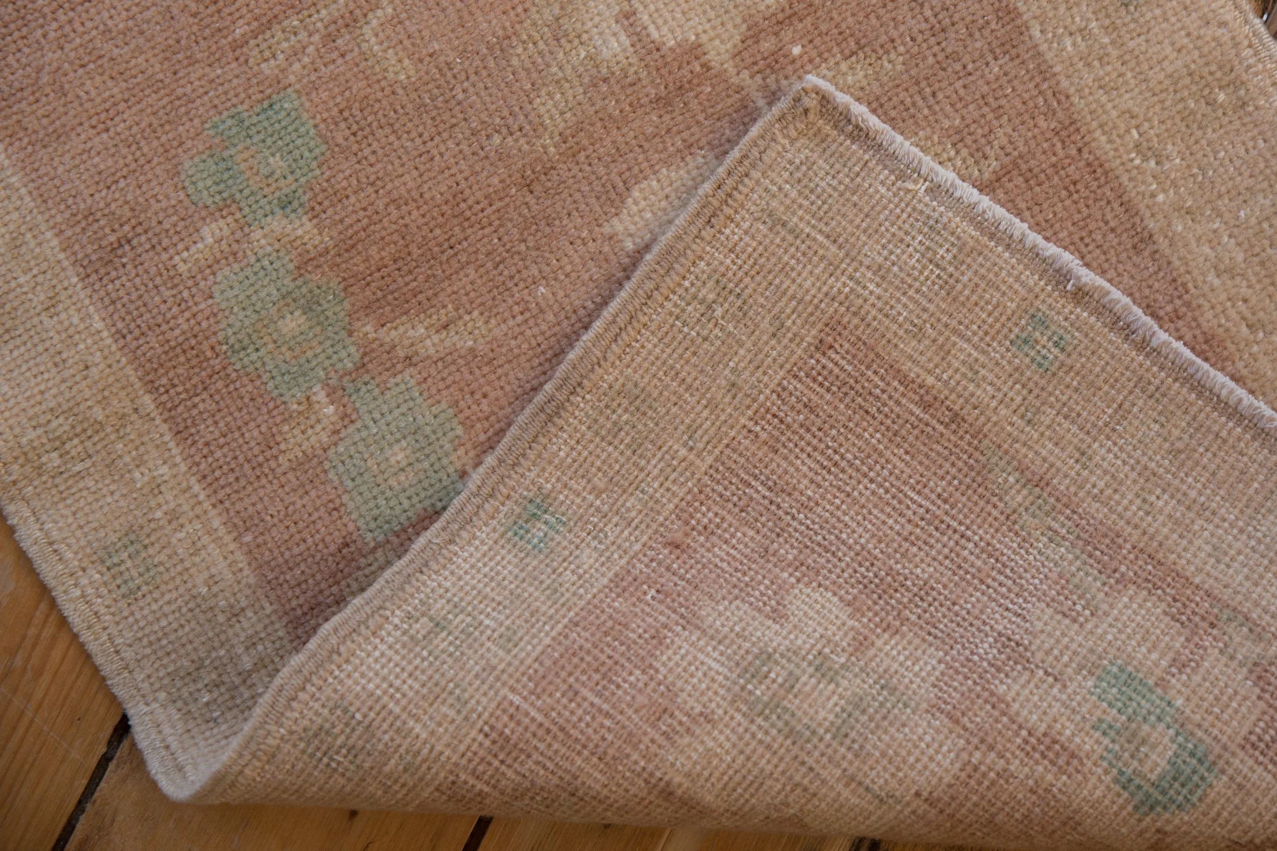 1.5x3.5 Vintage Distressed Oushak Rug Mat Runner - Image 5