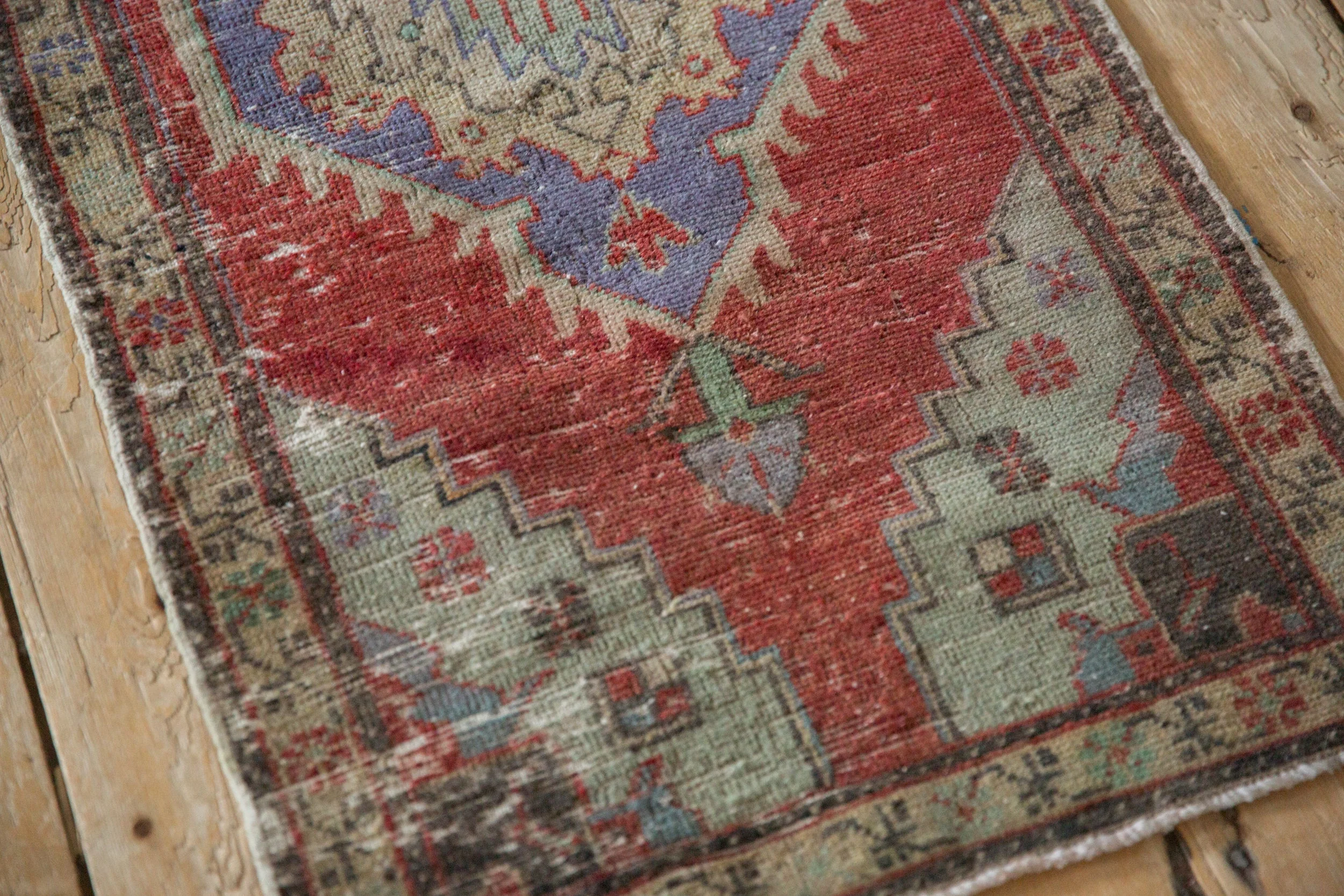 1.5x3.5 Vintage Distressed Oushak Rug Mat Runner - Image 4