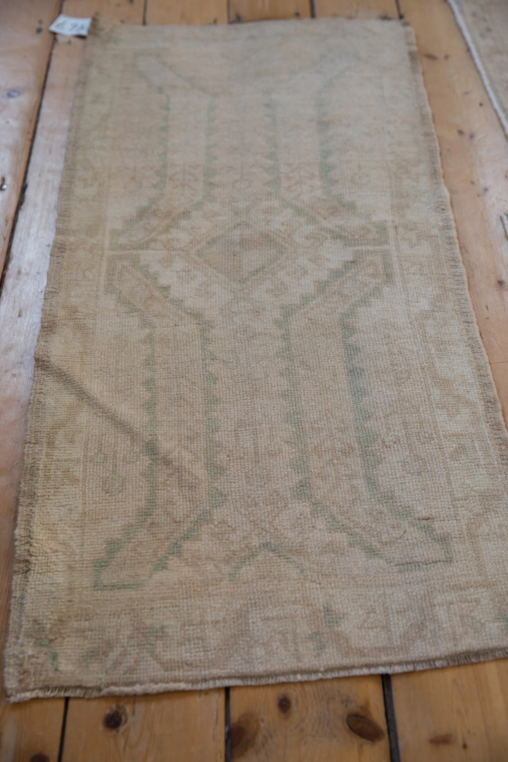 1.5x3.5 Vintage Distressed Oushak Rug Mat Runner - Image 3