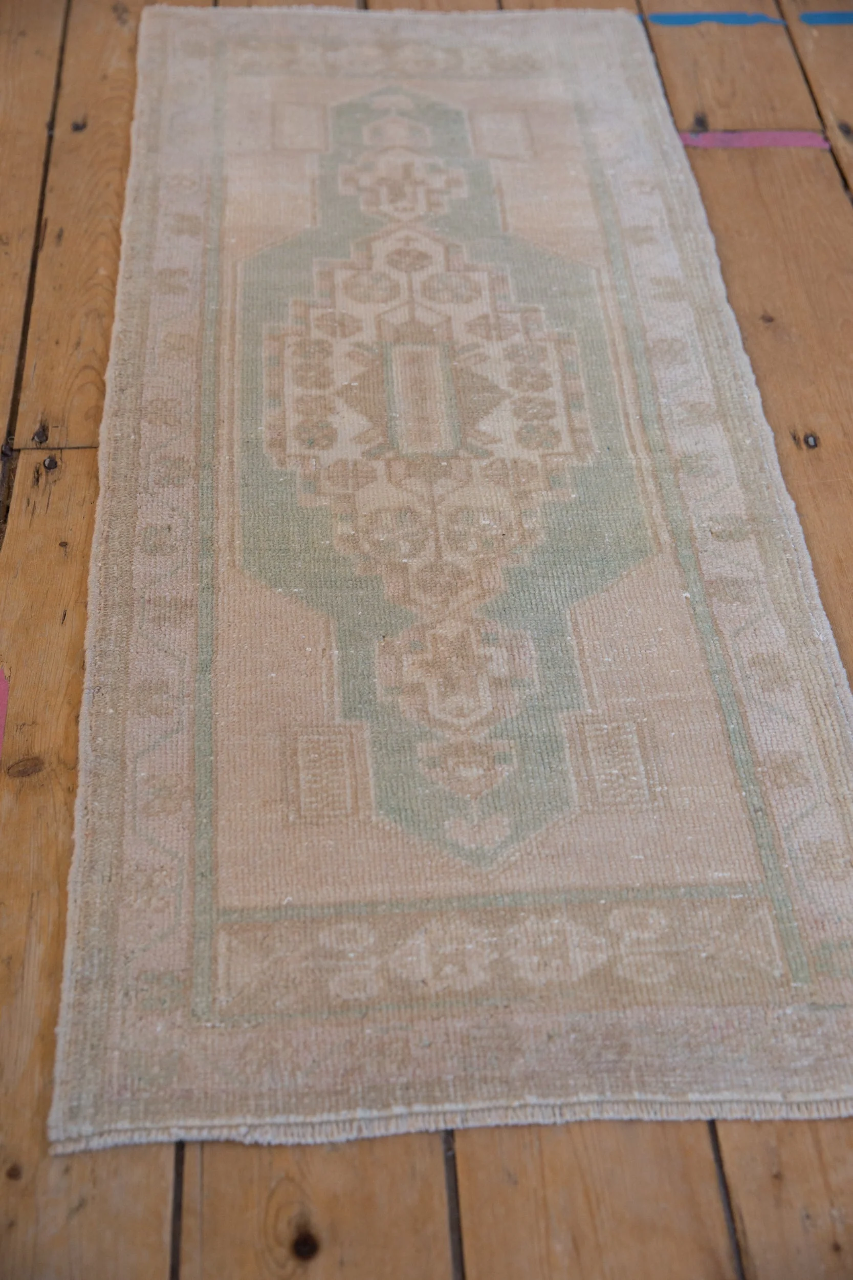 1.5x3.5 Vintage Distressed Oushak Rug Mat Runner - Image 4
