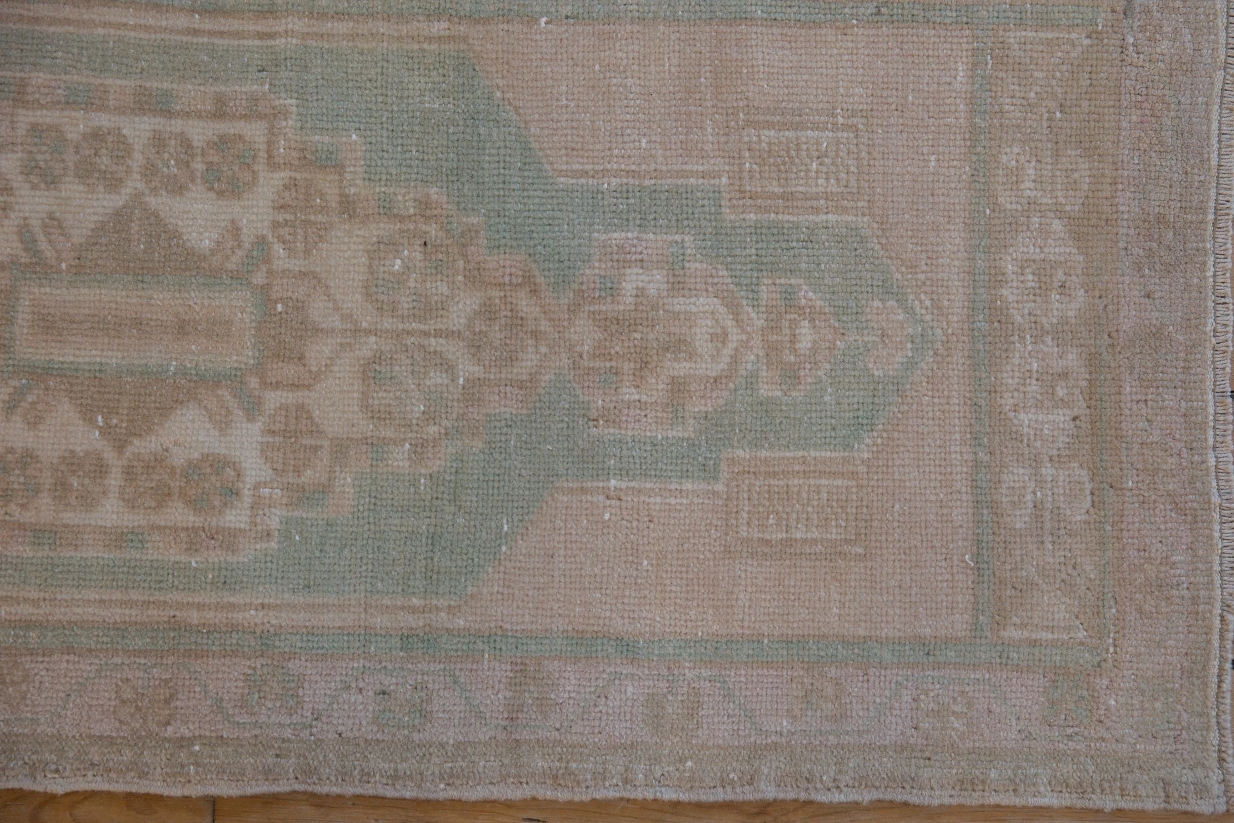 1.5x3.5 Vintage Distressed Oushak Rug Mat Runner - Image 5