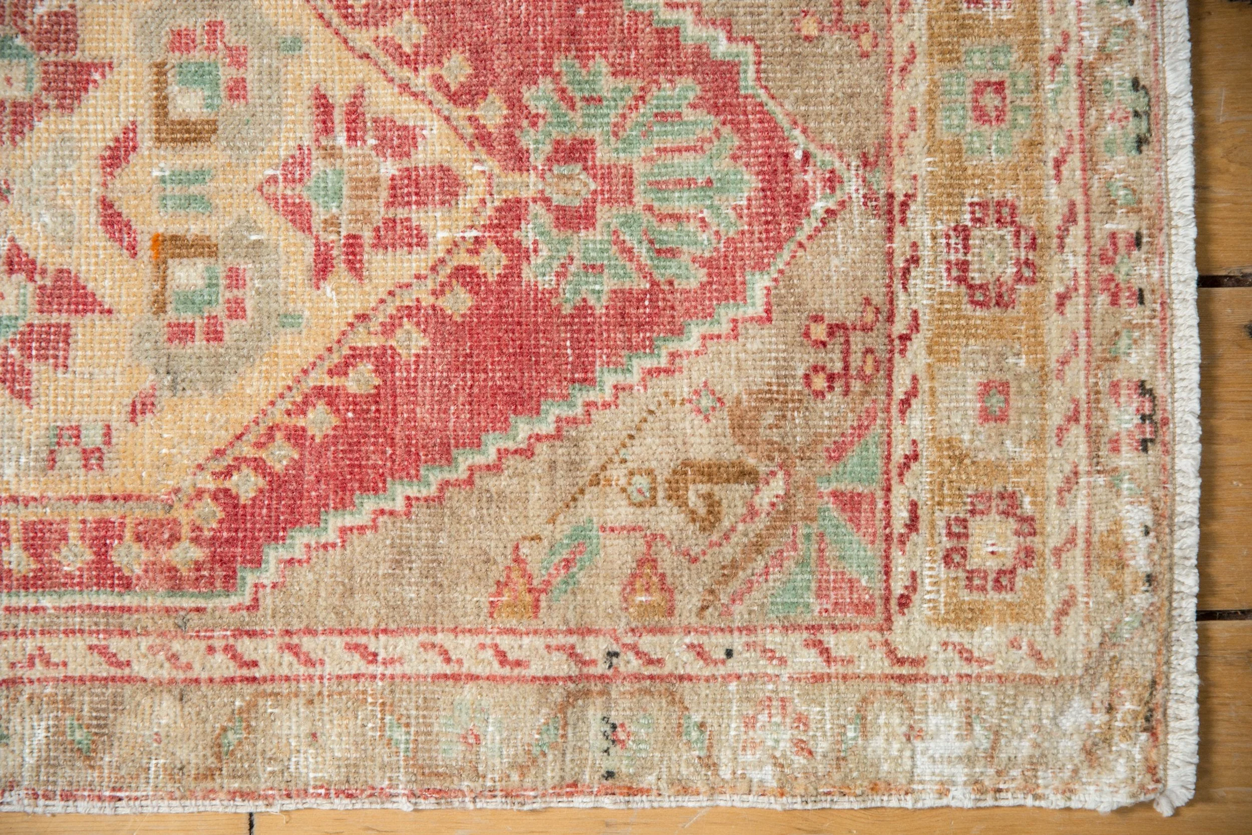 1.5x3.5 Vintage Distressed Oushak Rug Mat Runner - Image 5