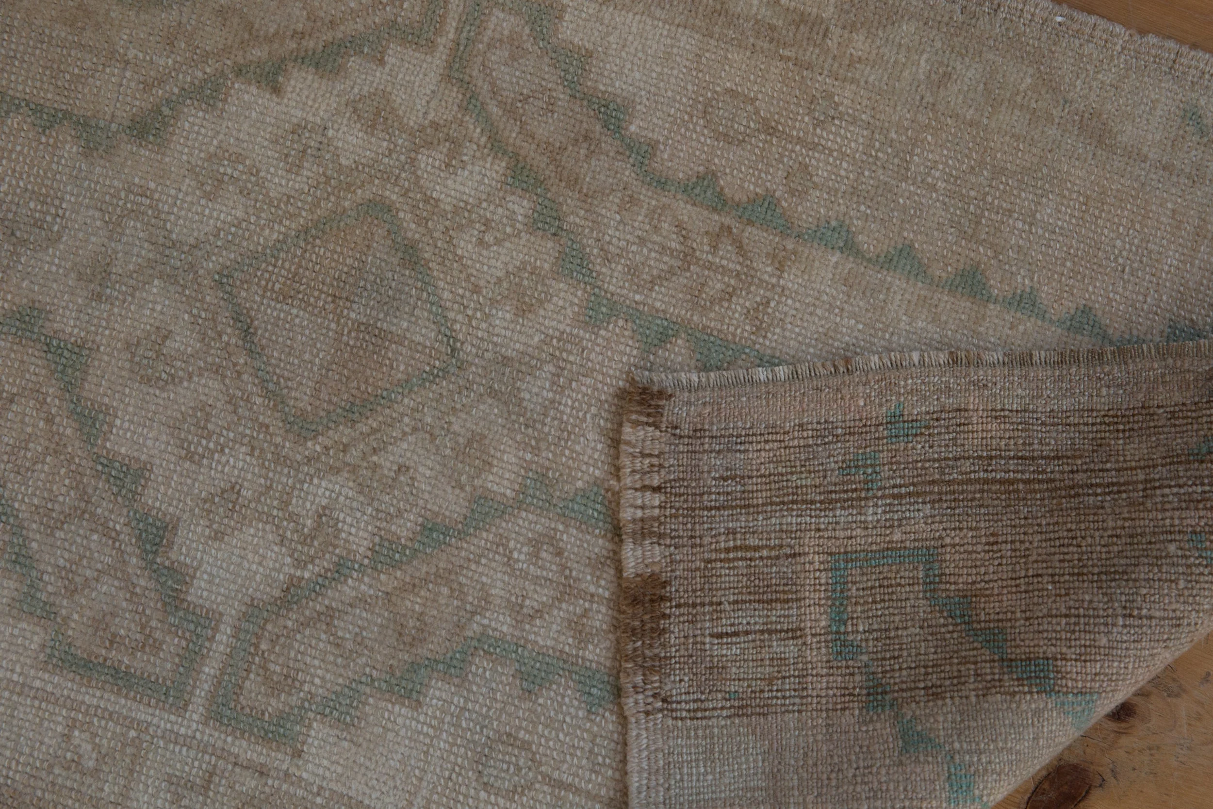 1.5x3.5 Vintage Distressed Oushak Rug Mat Runner - Image 6