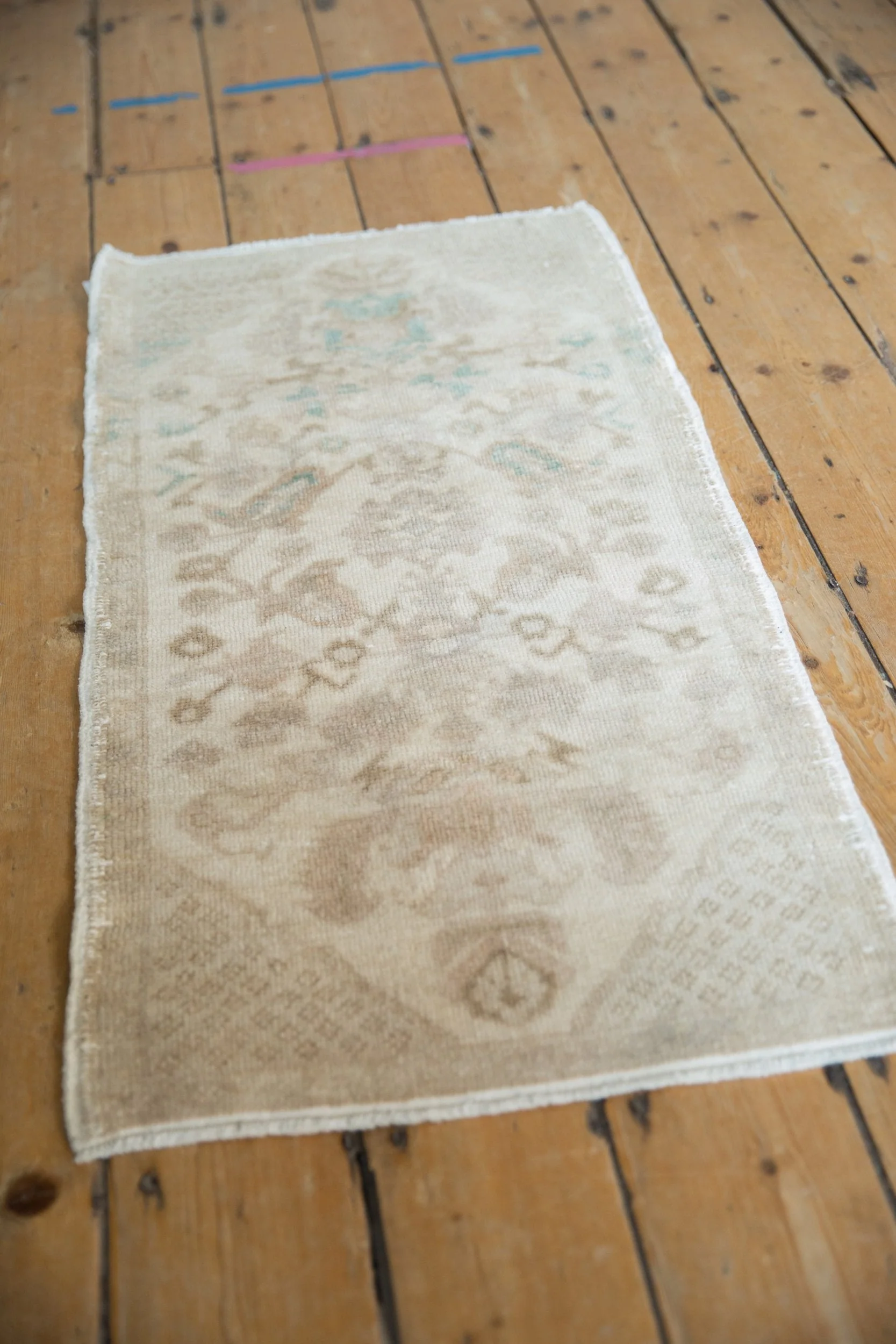 1.5x3.5 Vintage Distressed Oushak Rug Mat Runner - Image 3