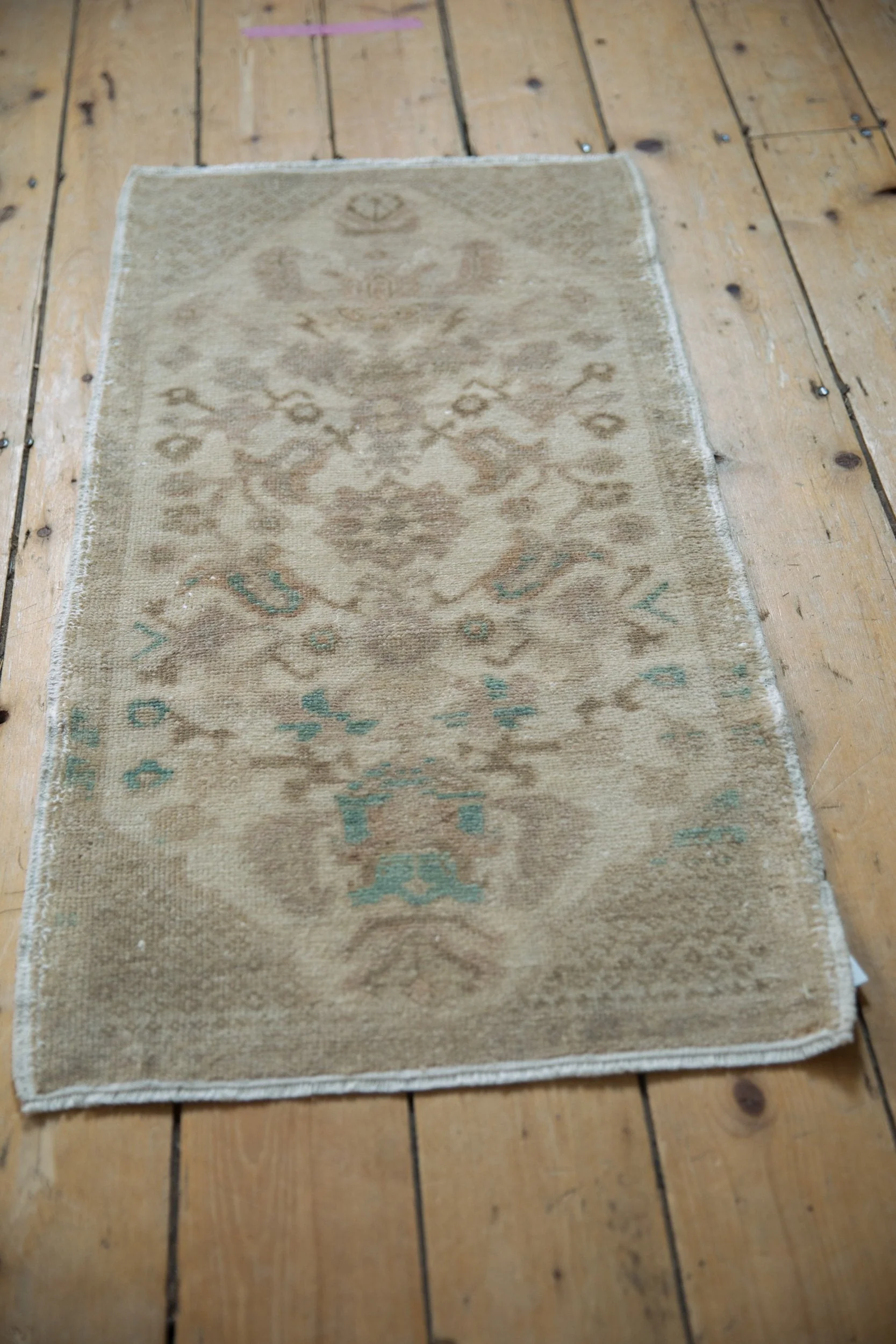 1.5x3.5 Vintage Distressed Oushak Rug Mat Runner - Image 4