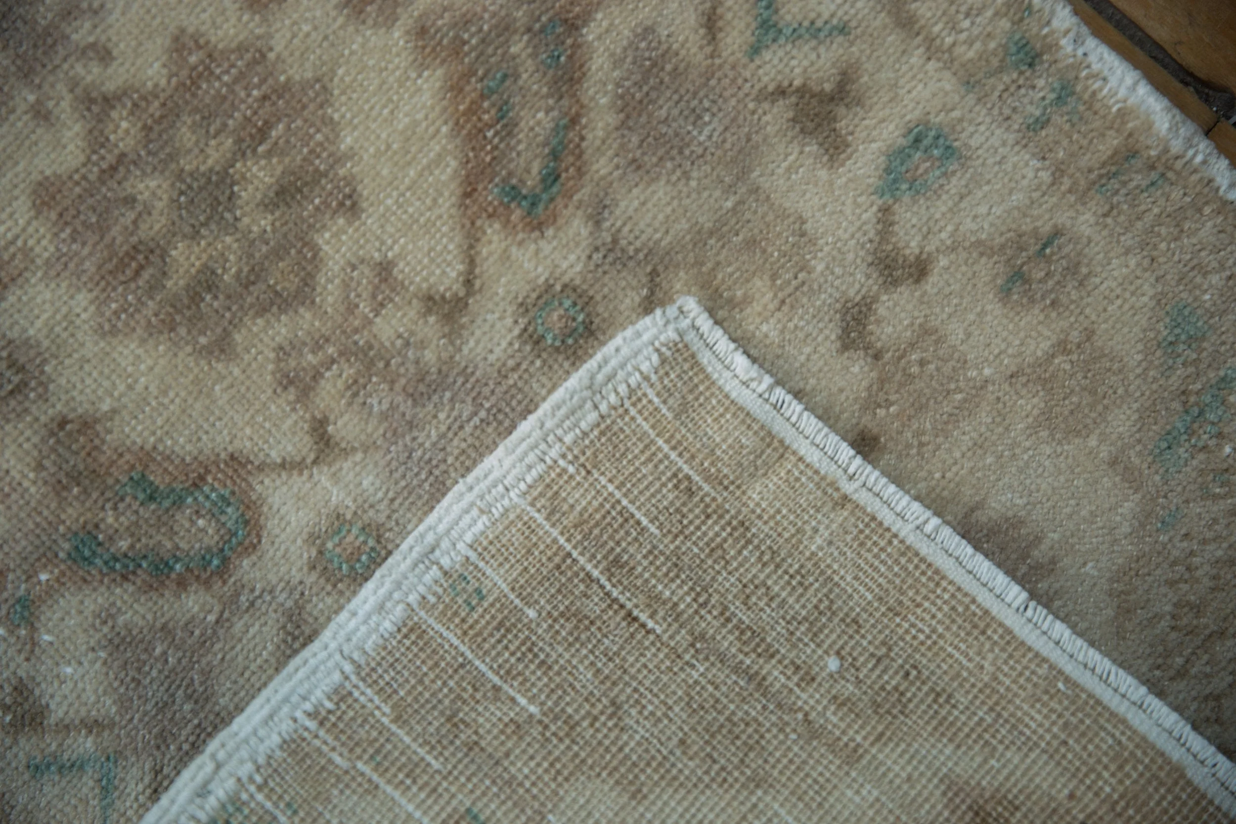 1.5x3.5 Vintage Distressed Oushak Rug Mat Runner - Image 7