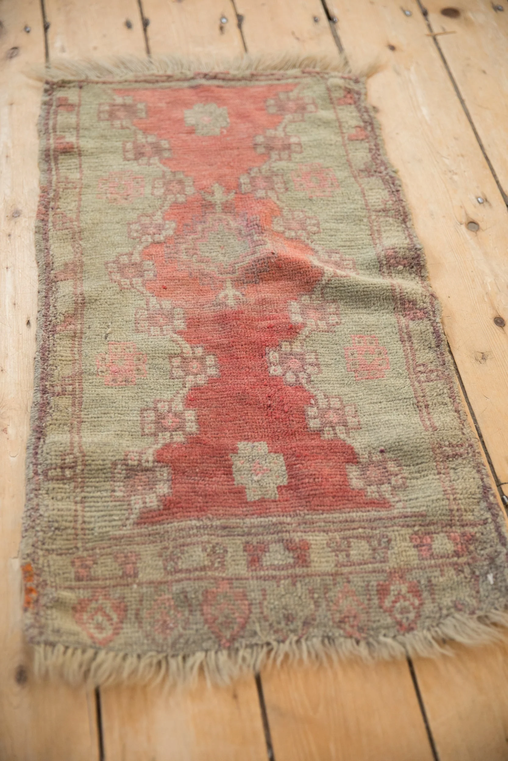 1.5x3 Antique Oushak Rug Mat - Image 7