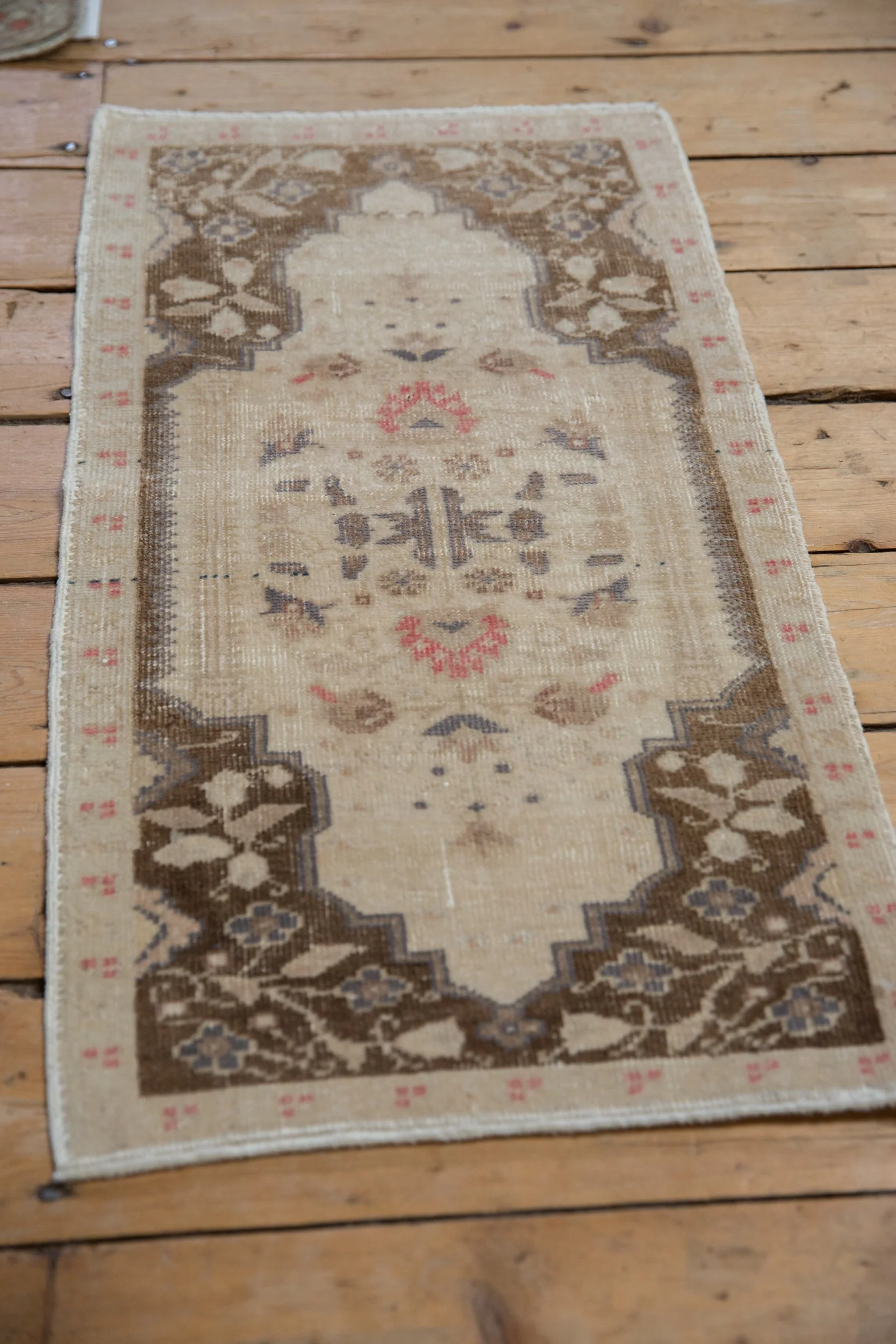 1.5x3 Vintage Distressed Oushak Rug Mat - Image 3