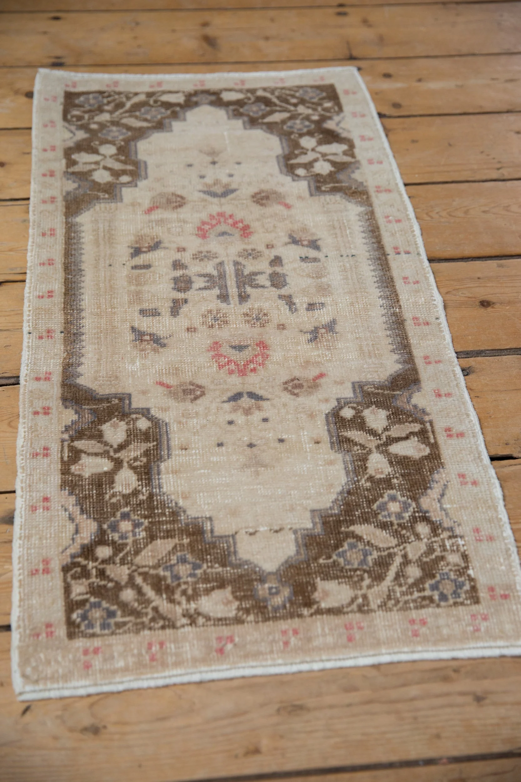 1.5x3 Vintage Distressed Oushak Rug Mat - Image 4