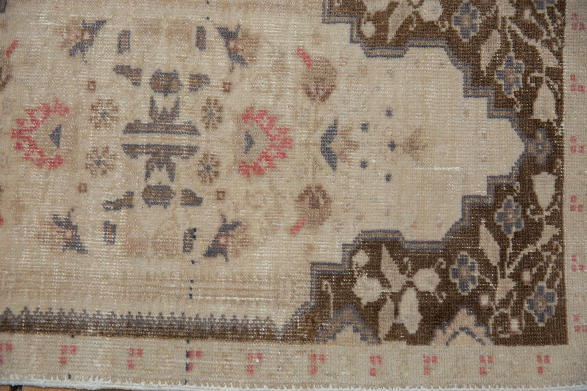 1.5x3 Vintage Distressed Oushak Rug Mat - Image 5