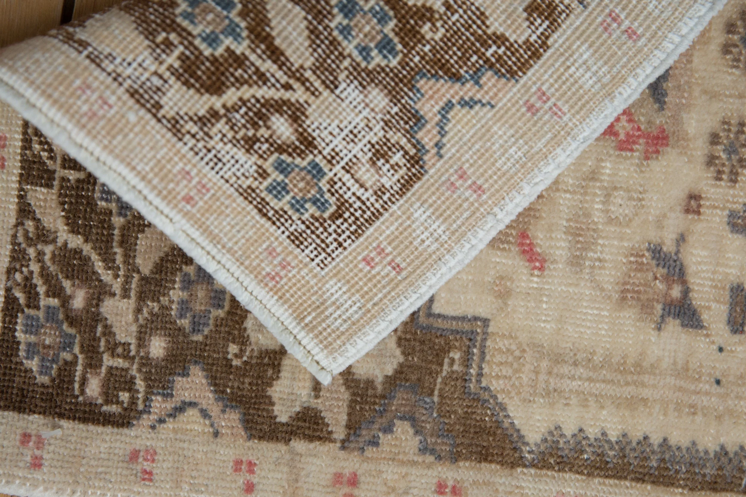 1.5x3 Vintage Distressed Oushak Rug Mat - Image 6