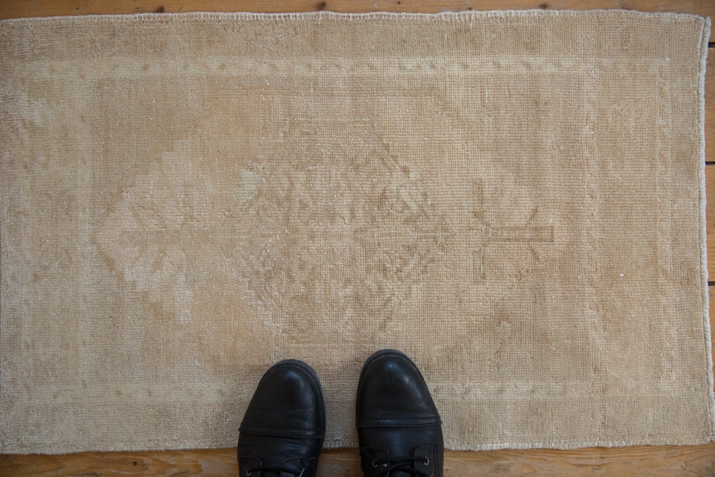1.5x3 Vintage Distressed Oushak Rug Mat - Image 2