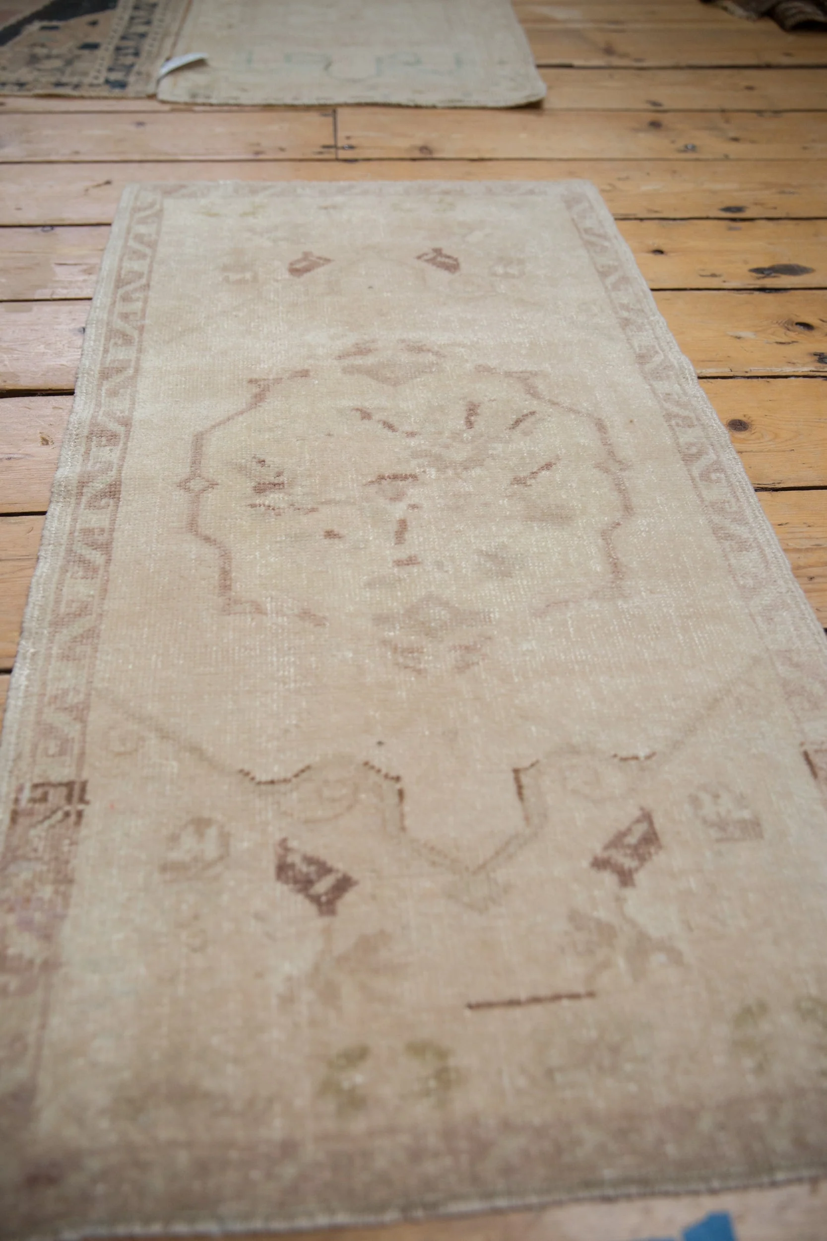 1.5x3 Vintage Distressed Oushak Rug Mat - Image 3