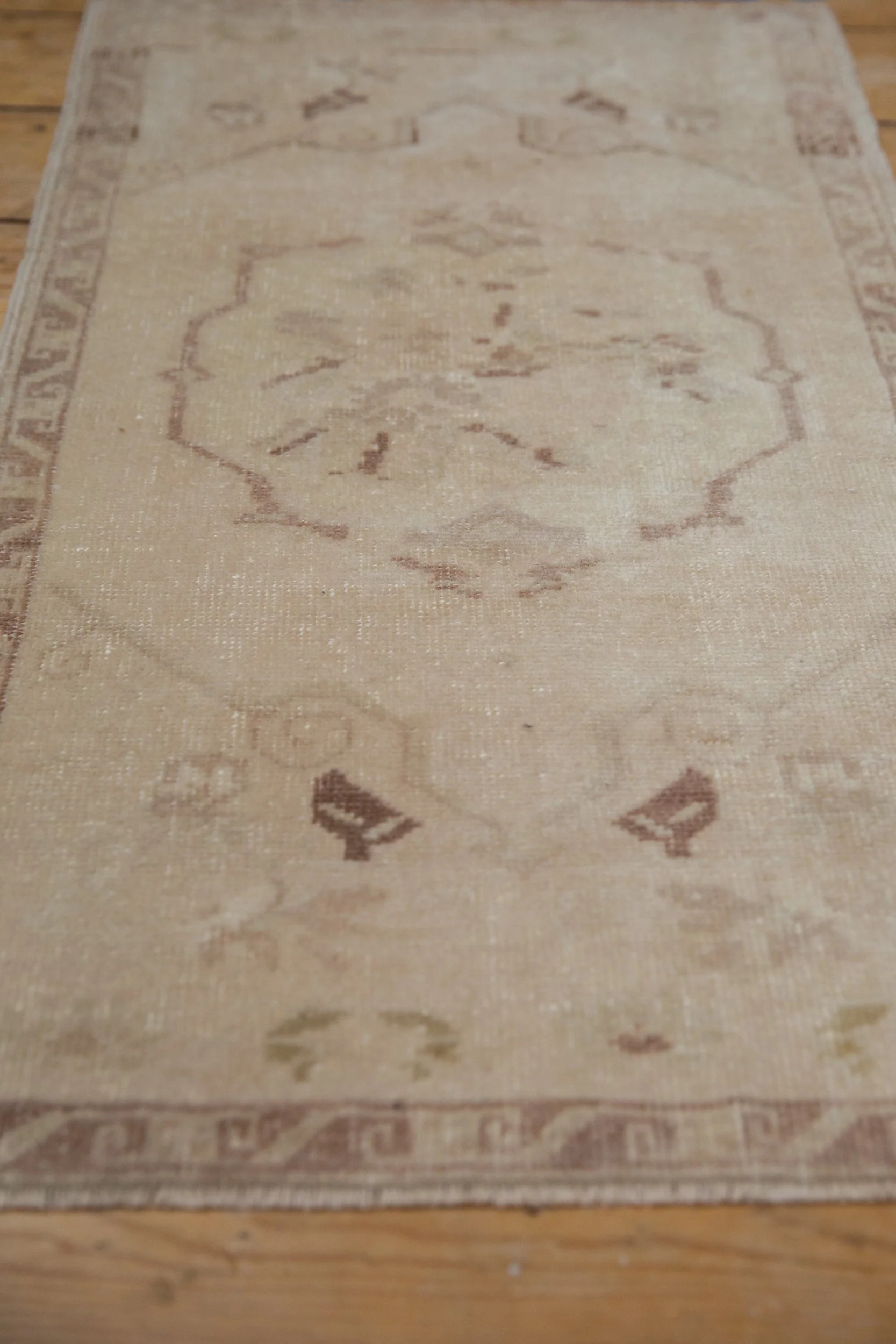 1.5x3 Vintage Distressed Oushak Rug Mat - Image 4